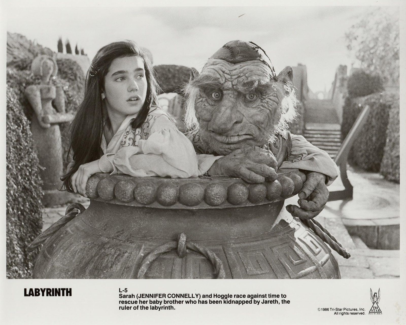 Photo de presse encadrée, Labyrinth, 1986 photo vinterior
