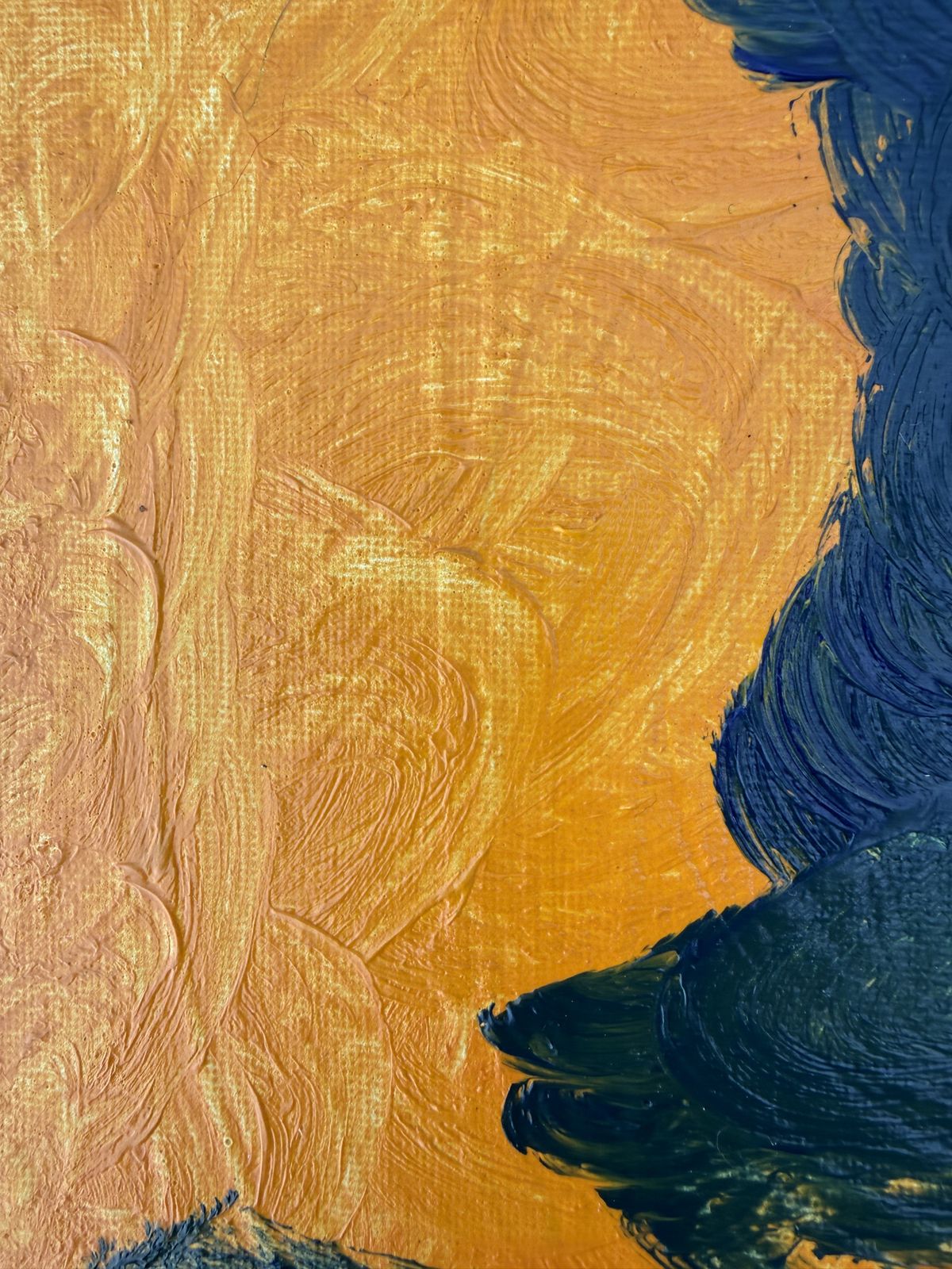 Dios Y Medio Genesis 0 – Mediterranean Abstract Oil Canvas Painting Biomorphic Composition 2026 photo 1100.0