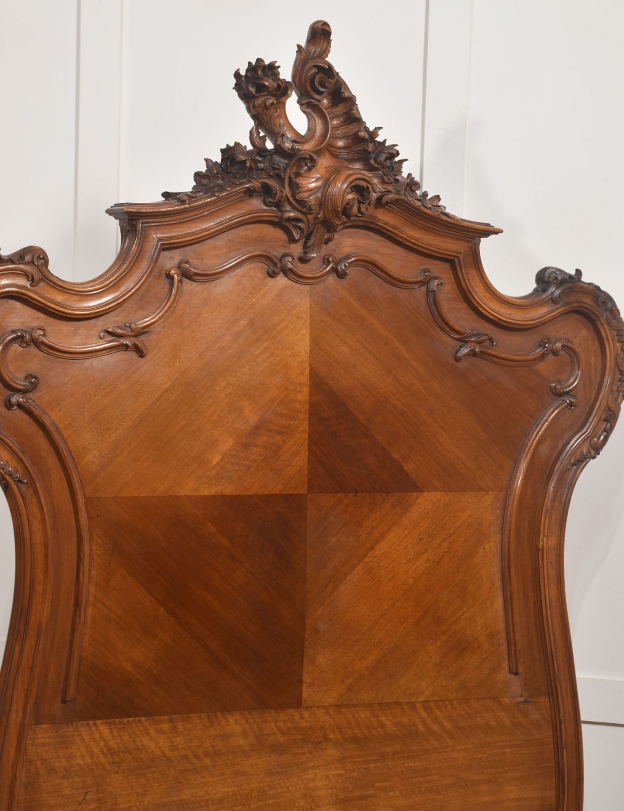 Pair Of Carved Walnut Single Beds photo furniture