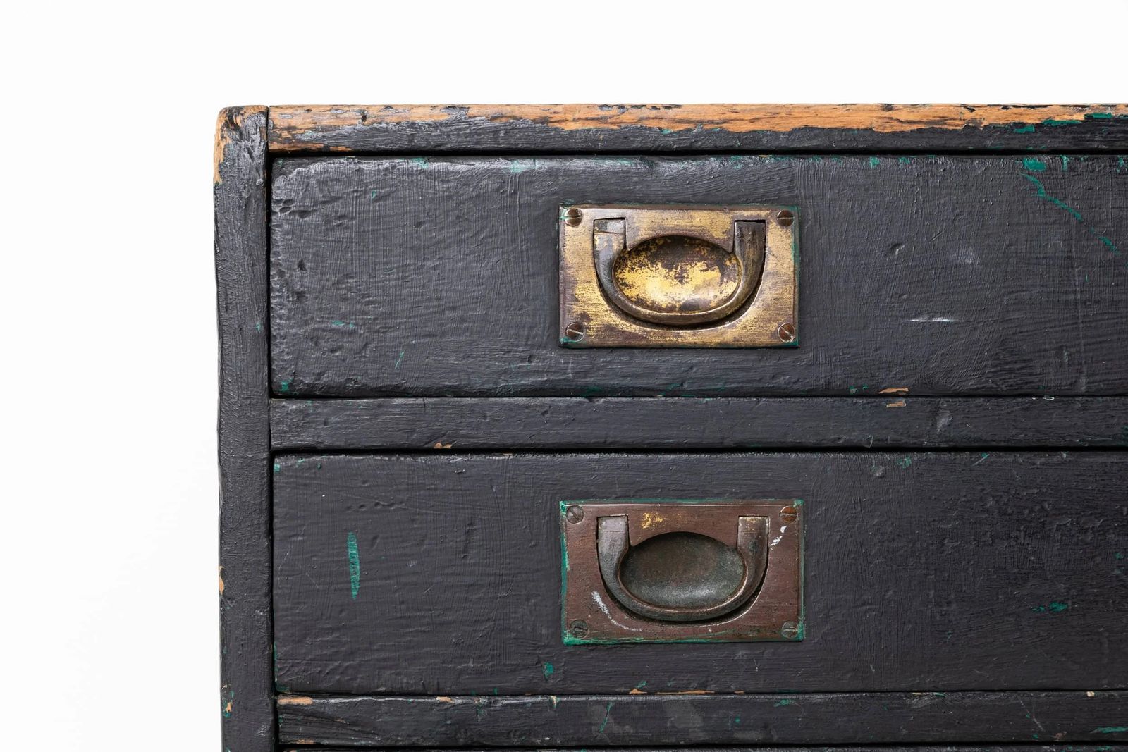 Black Painted Vintage Industrial 6 Drawer Unit photo 654.0