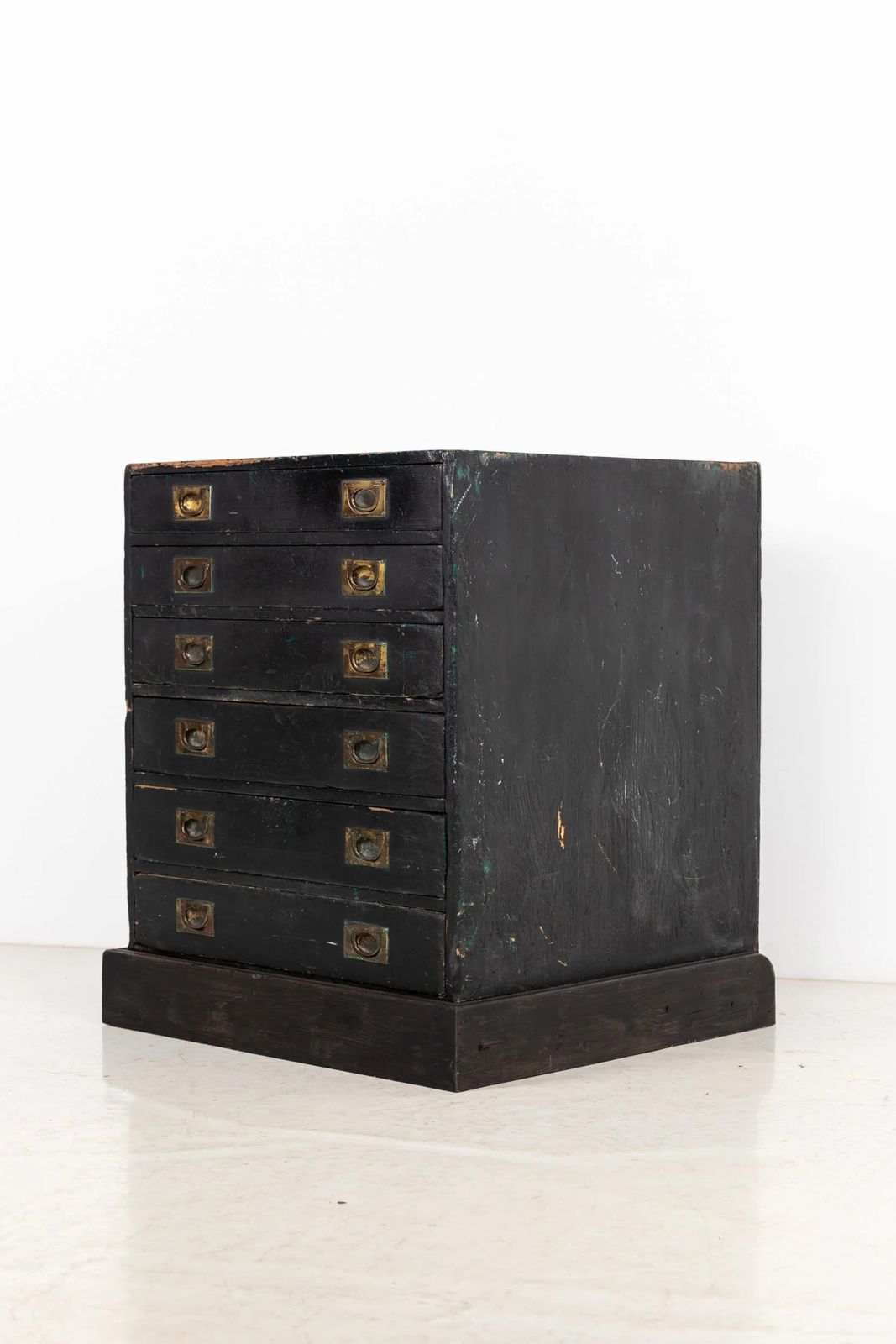 Black Painted Vintage Industrial 6 Drawer Unit photo buy