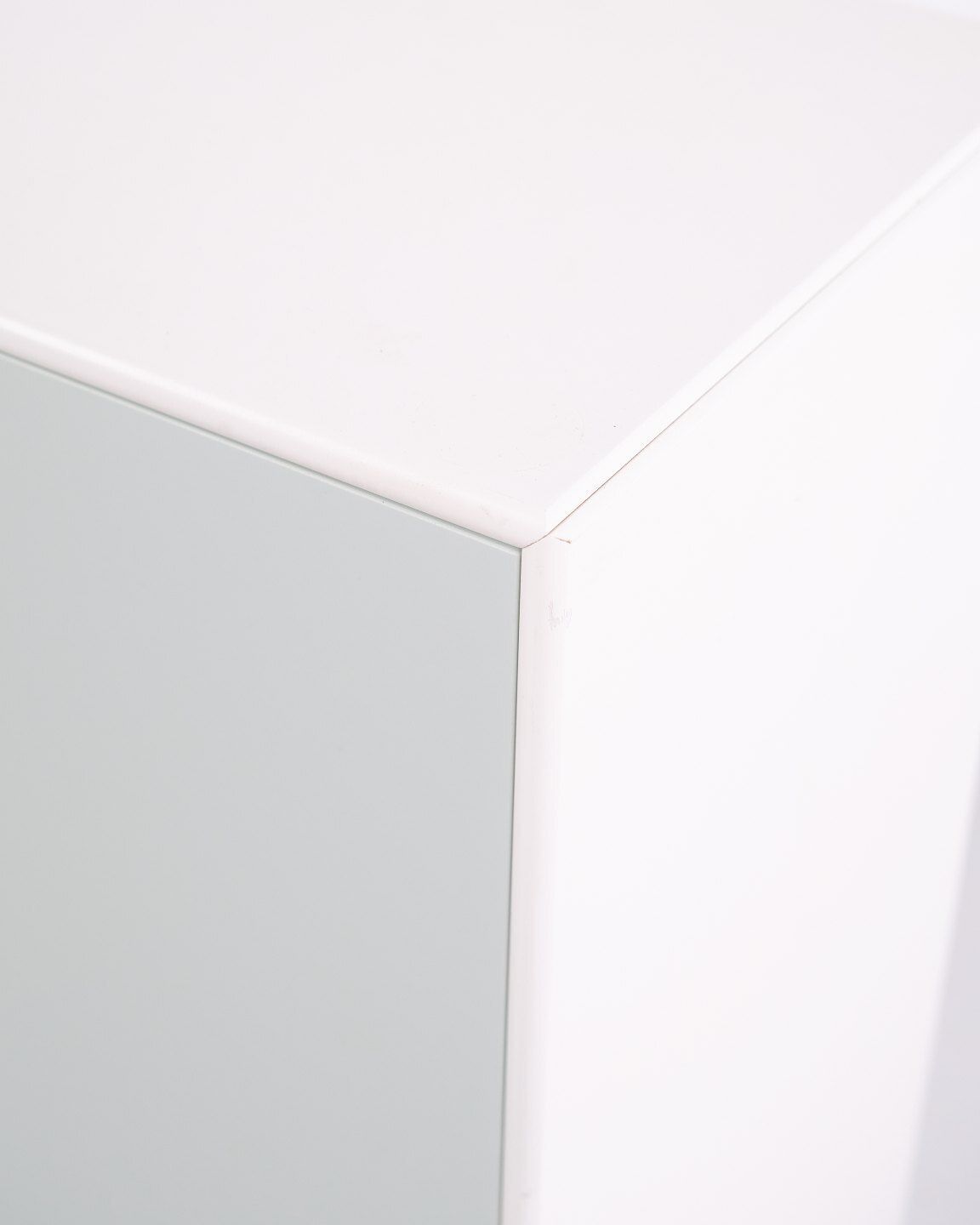 Montana Cabinet Module Model 1118 With Mint Green Doors And Brown Handles By Peter J. Lassen, 2 Pieces In Stock. photo vinterior