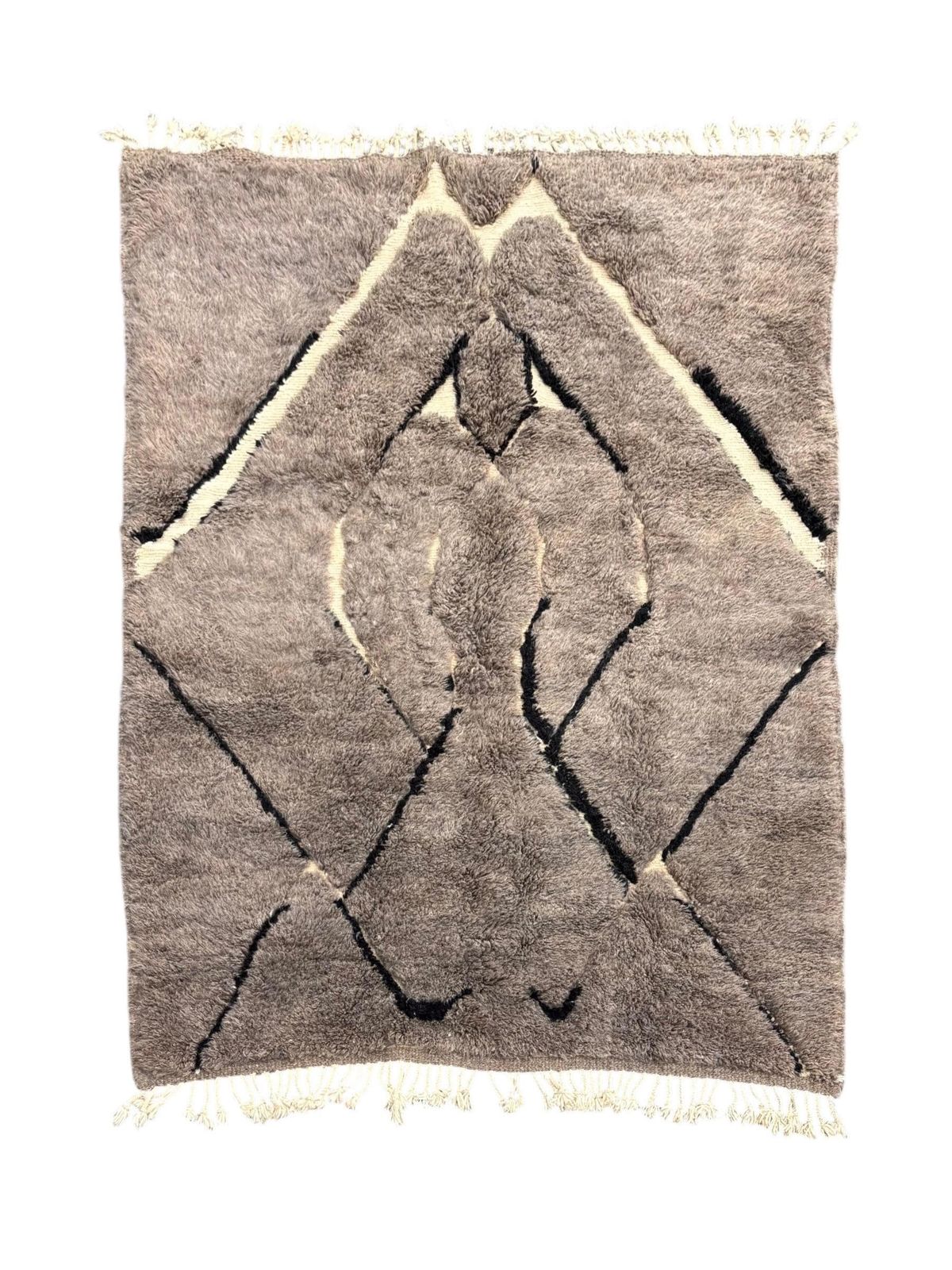 Modern Interior Living Wool Mrirt Rug 200x300 Cm  Hand Made Berber Wool Rug   Luxury Area Rug   Modern Ethnic Design   Eco Friendly Wool Rug photo furniture