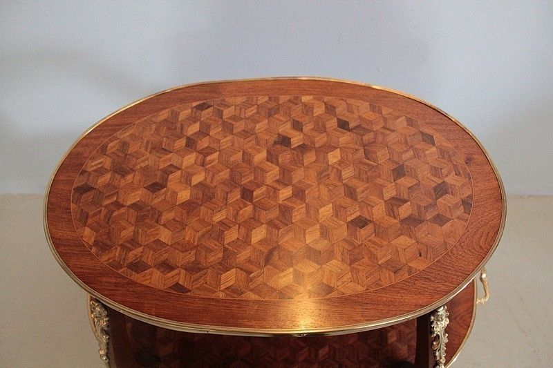 Tea Table Marquetry Ep. 1900 photo for sale