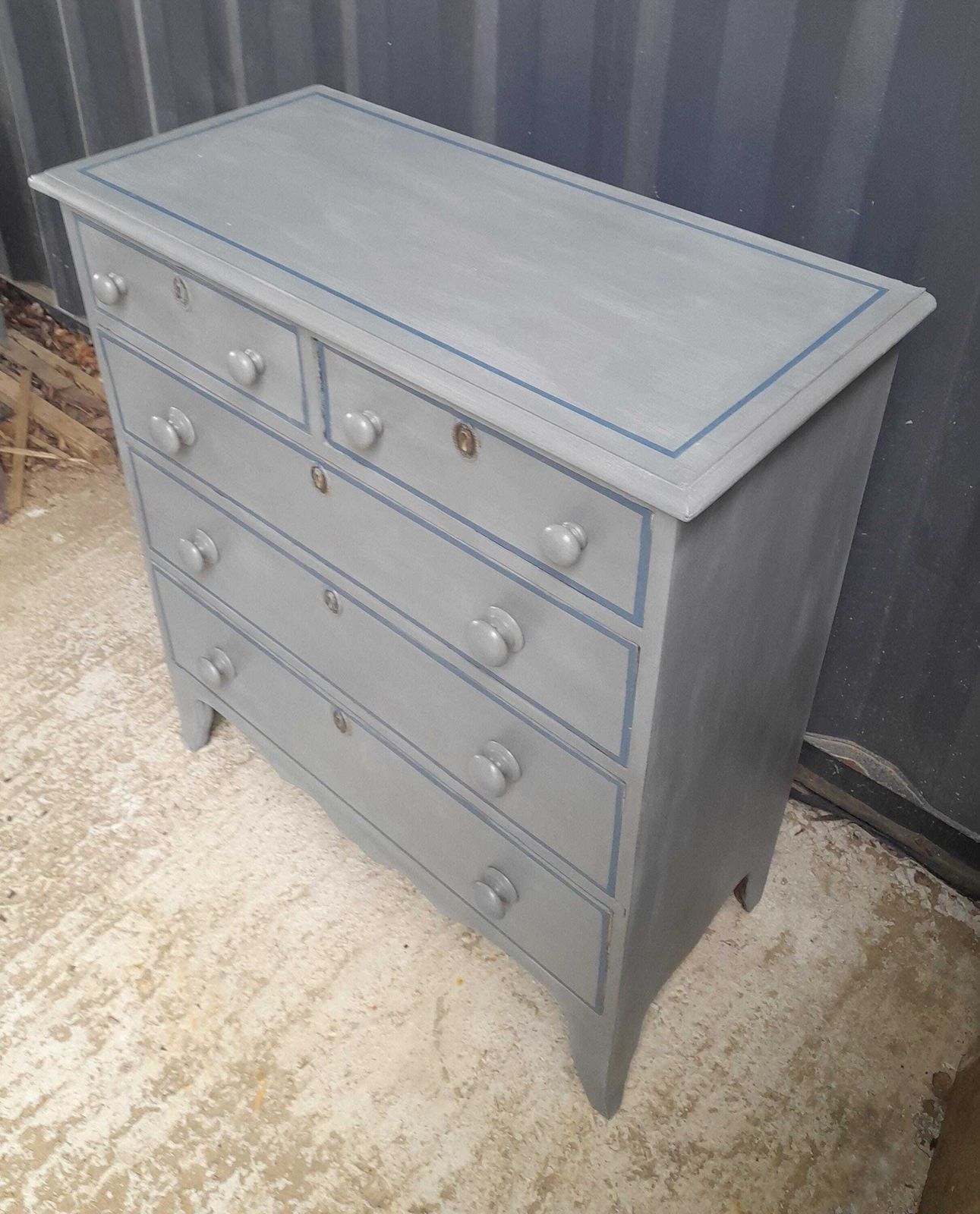 Painted Antique Chest Of Drawers photo for sale