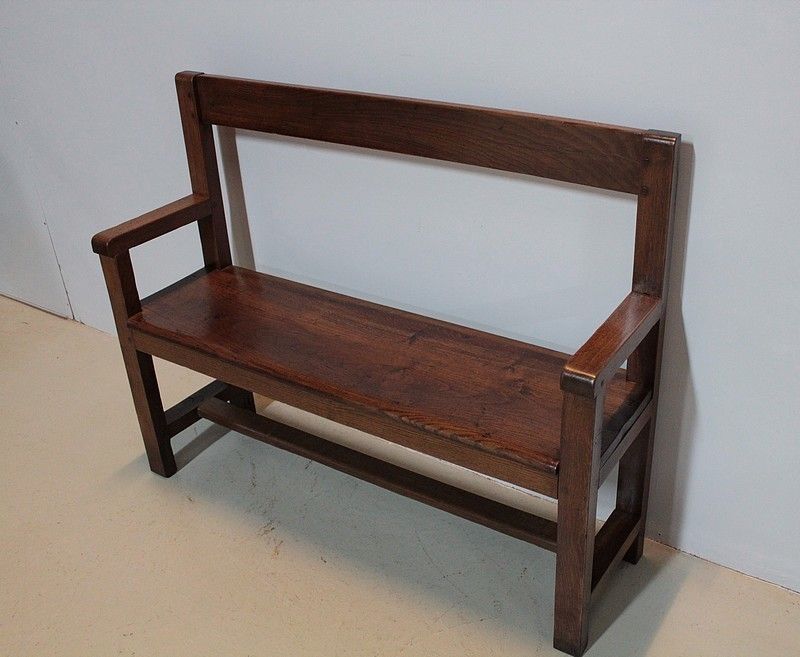 19th Century Oak Bench photo furniture