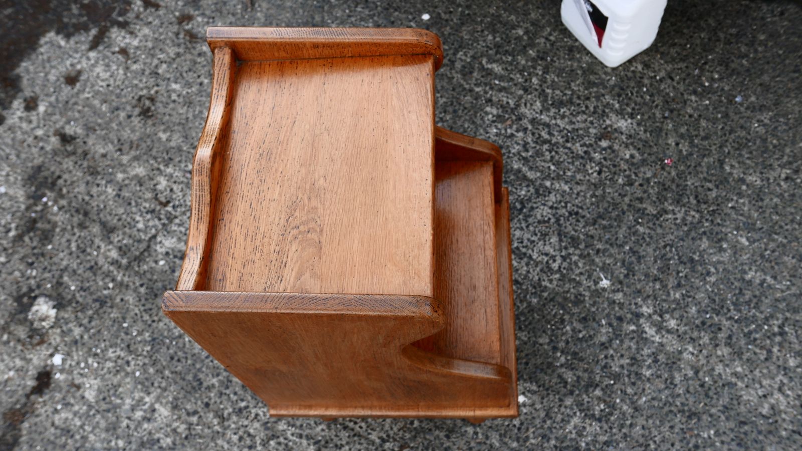Meubelfabrik Oisterwijk Bedside Table   Solid Oak photo vintage
