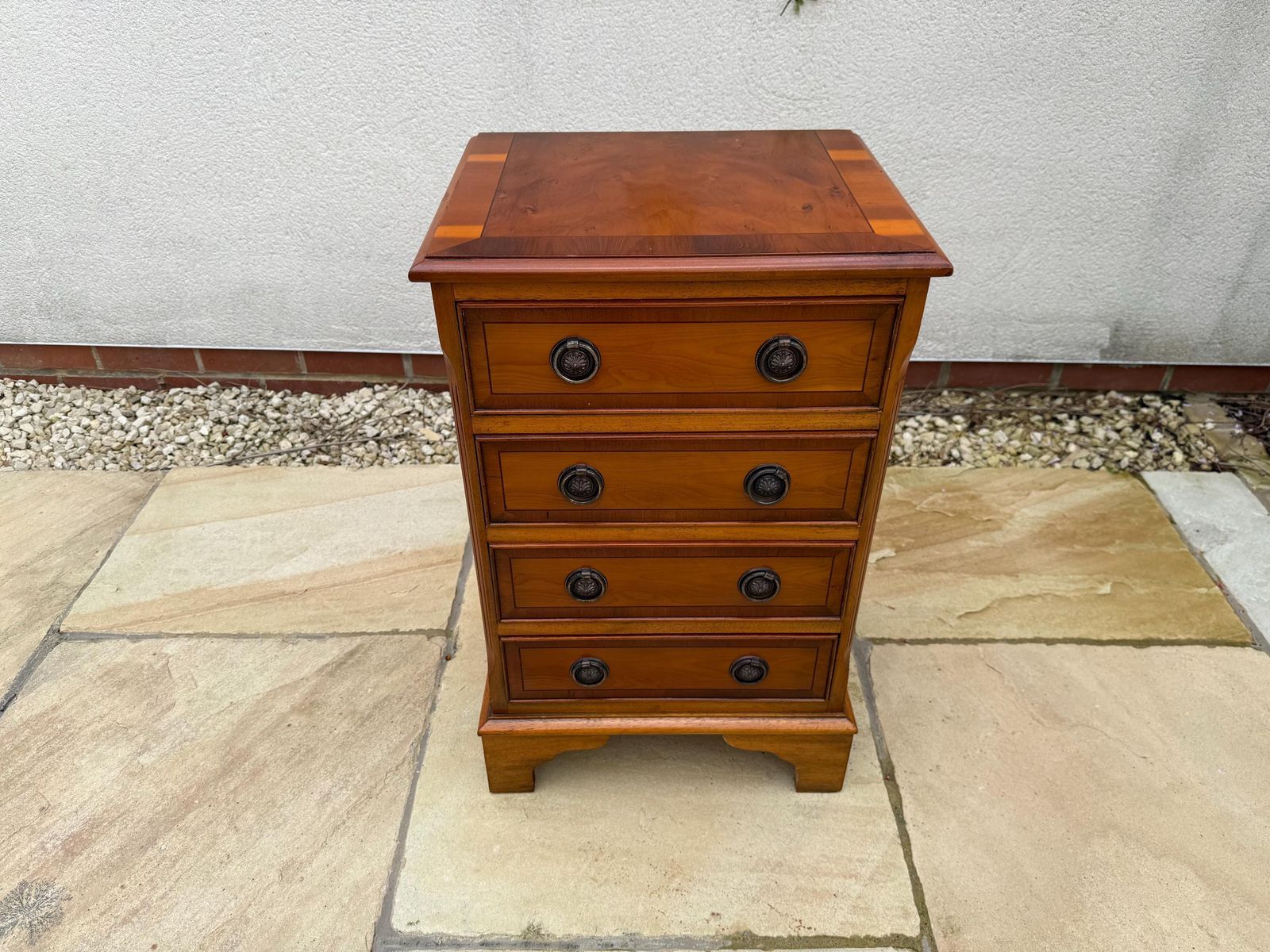 Small Vintage Antique Chest Of Drawers / Bedside Table / Side Table / Lamp Stand / Night Stand photo furniture