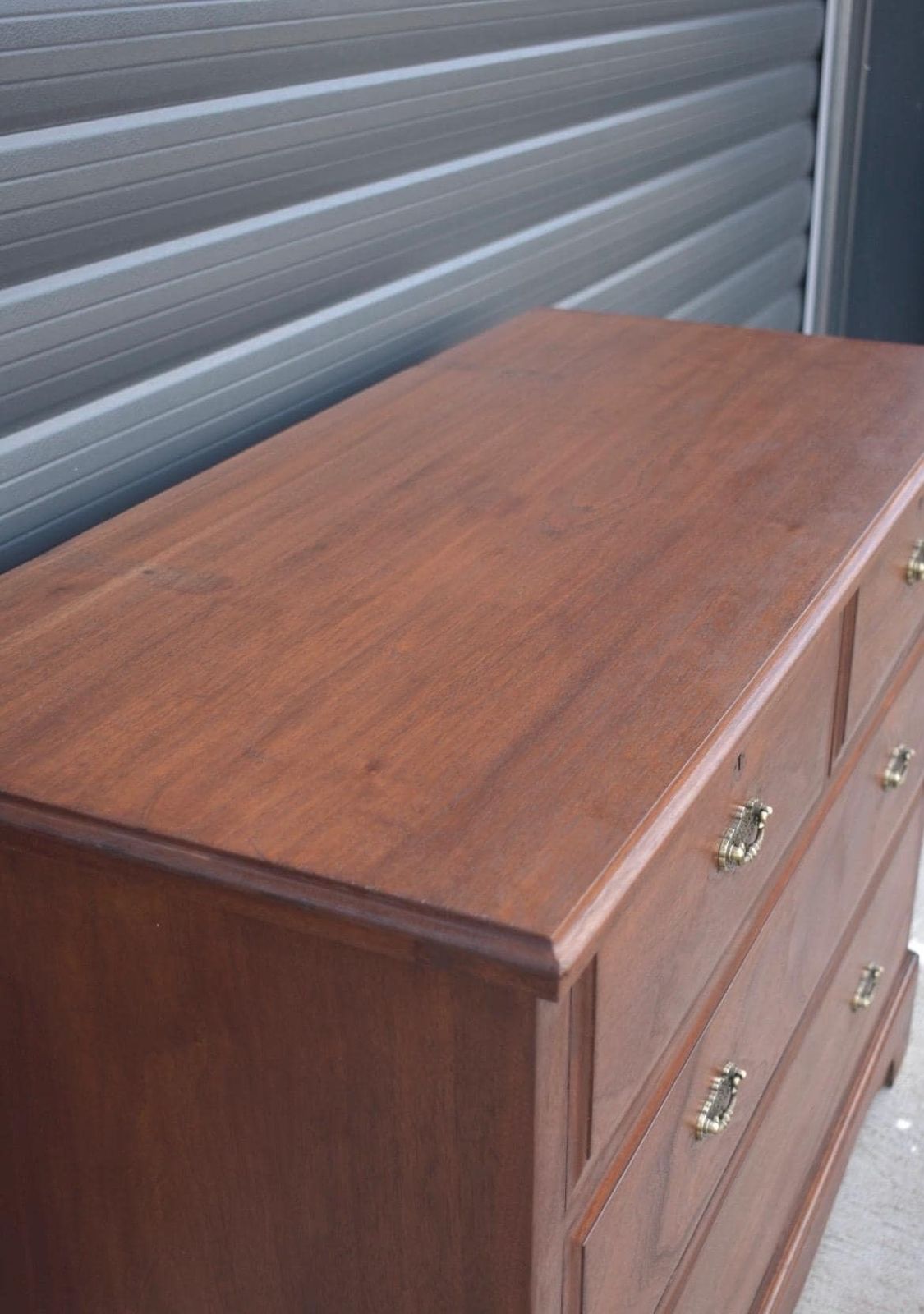 Antique Solid Oak Chest Of Drawers photo for sale