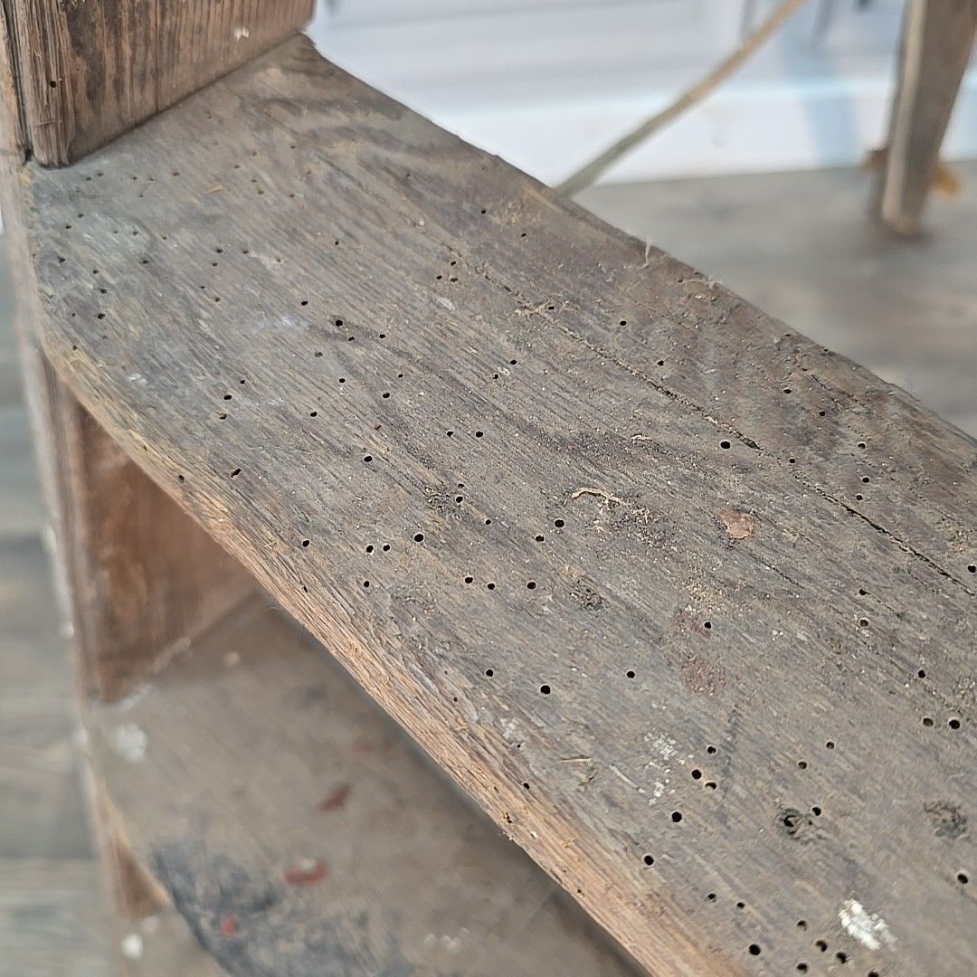photo furniture Antique Wooden Step Ladders Rustic Folding Decor Display Ladder Prop Upcycle