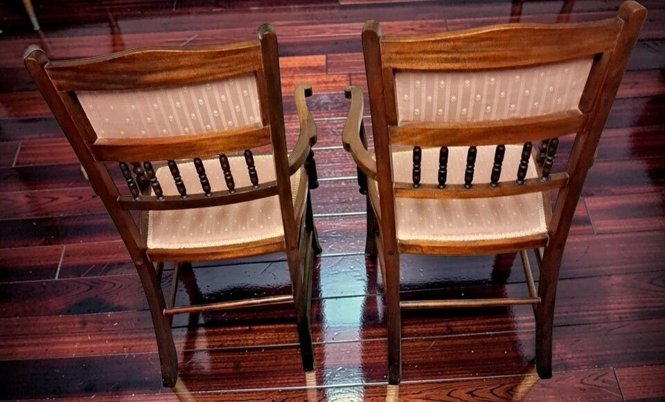 Antique Edwardian Salon Suite Sofa And Pair Of Chairs photo for sale