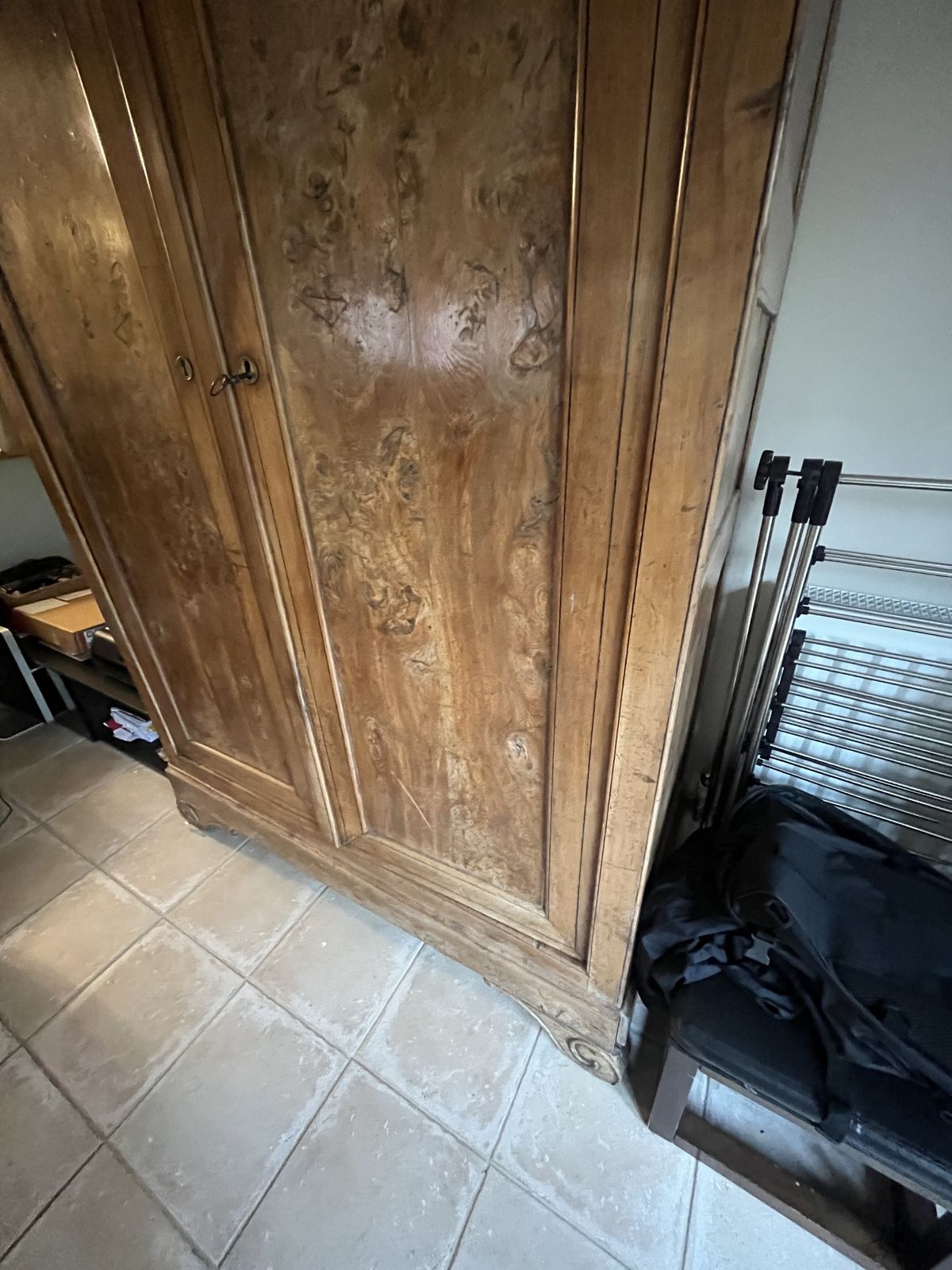 French Antique Armoire   Over 100 Years Old photo vinterior
