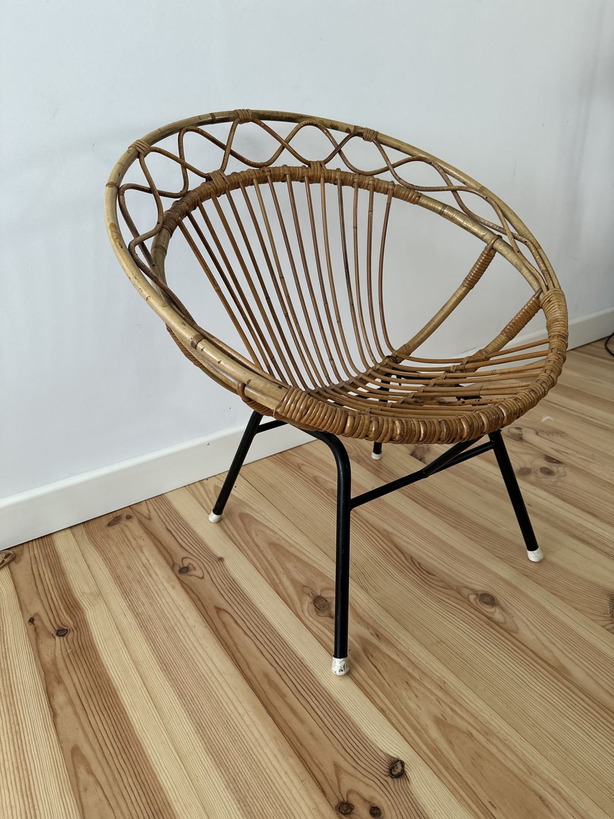 Mid Century Bamboo Metal Chair Rohe Noordwolde photo Furniture