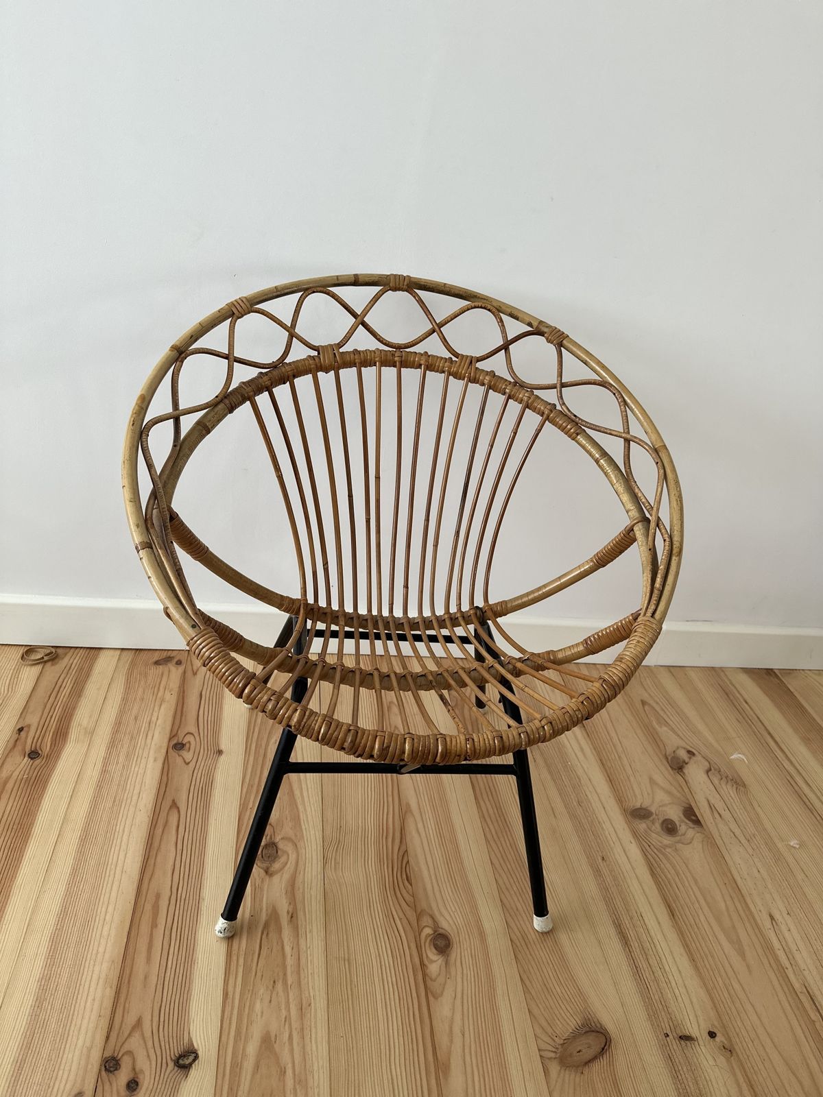 Mid Century Bamboo Metal Chair Rohe Noordwolde photo 225.0