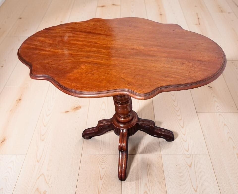 Antique Pedestal Violin Louis Philippe Styled 19th Century Table photo for sale