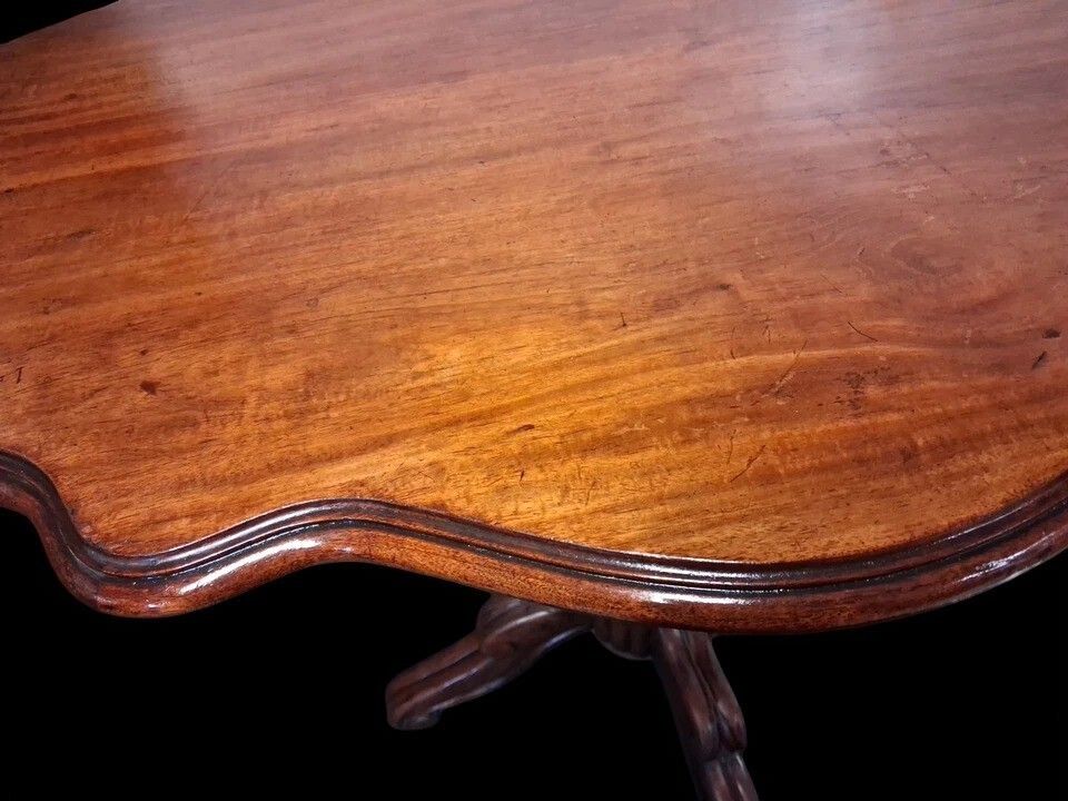 Antique Pedestal Violin Louis Philippe Styled 19th Century Table photo 435.0