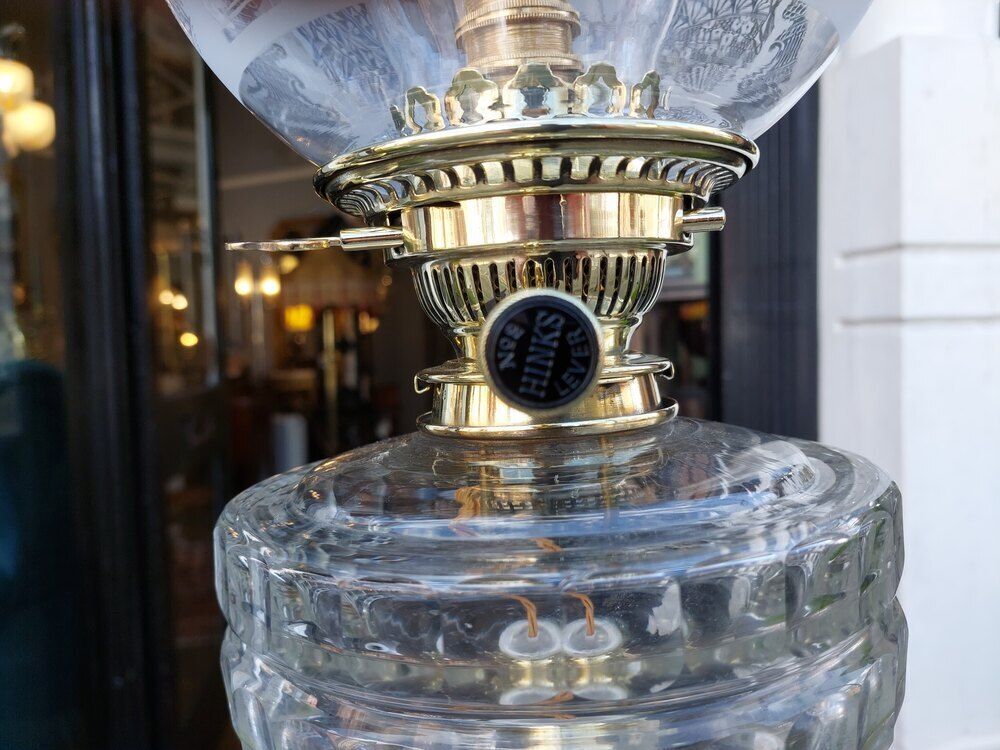 Victorian Brass Oil Lamp By Hinks Of Birmingham photo 850.0