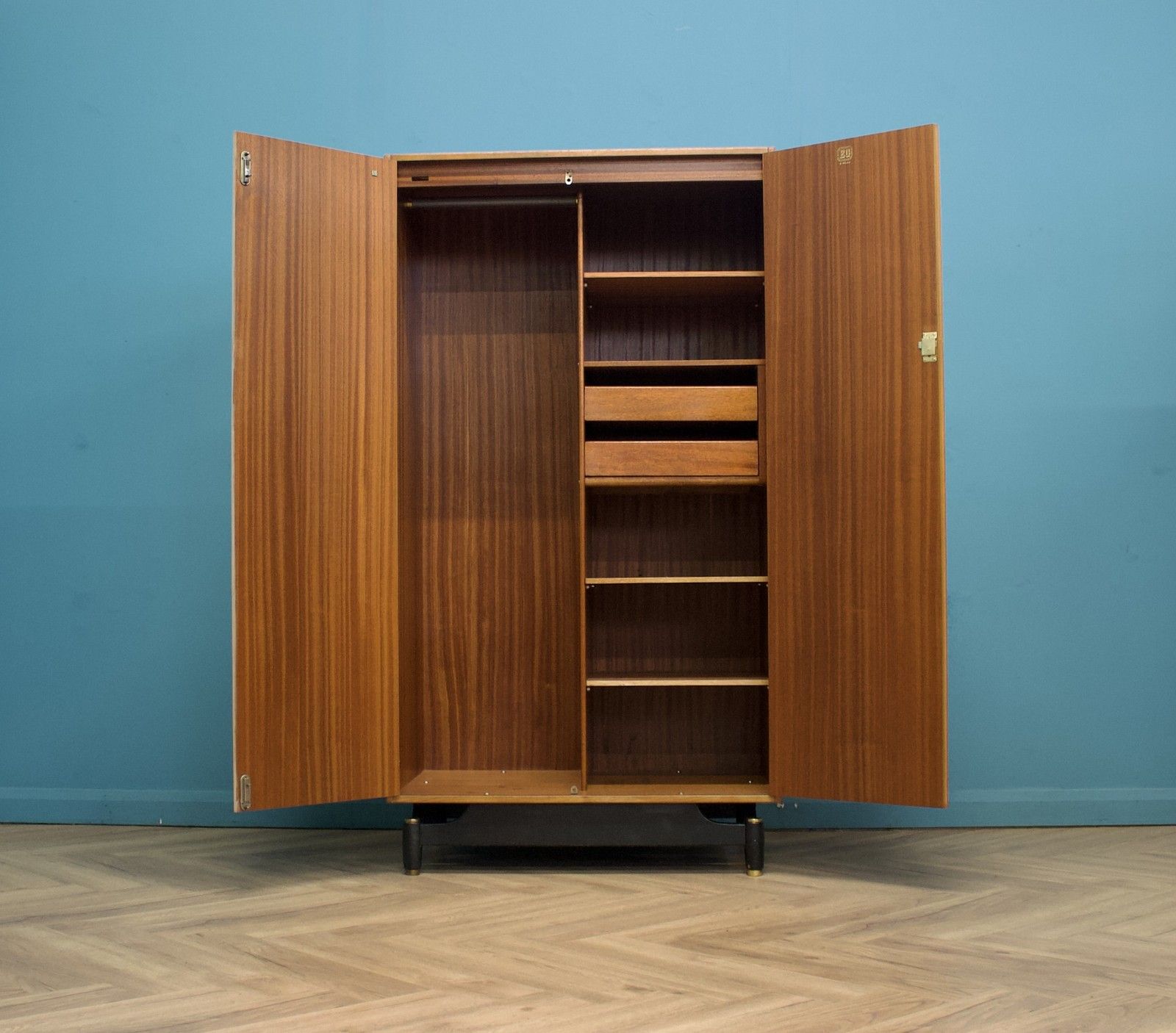 Mid Century Oak Wardrobe From G Plan, 1950s #1735 photo furniture