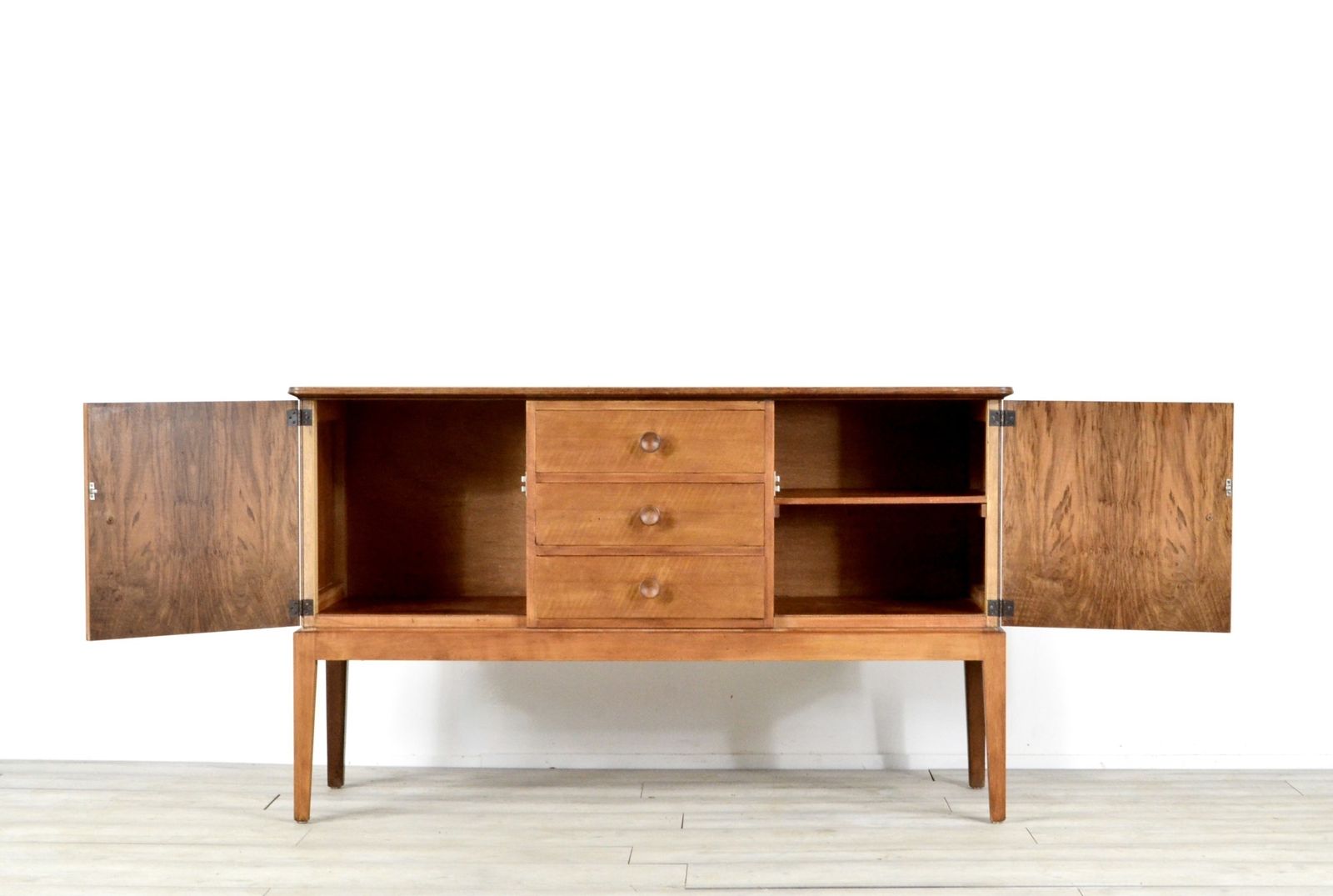Midcentury Gordon Russell For Heal's Walnut Sideboard. Vintage / Modern / Retro / Danish / Scandinavian Style. photo for sale