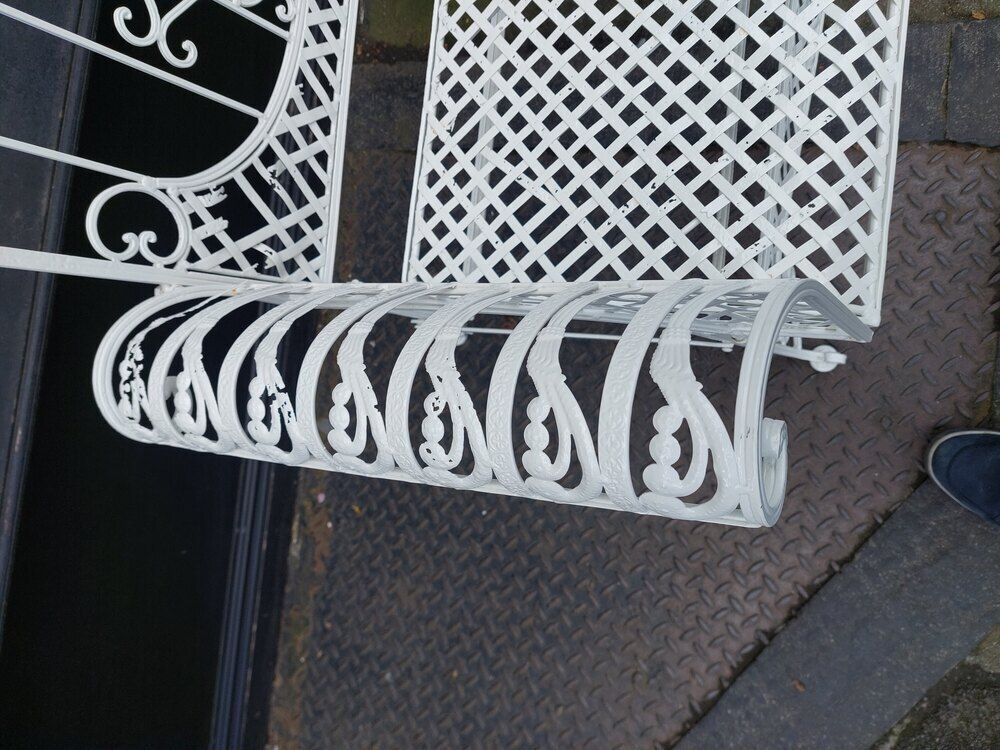 Decorative Cast Metal Two Seater Garden Bench photo Garden Furniture