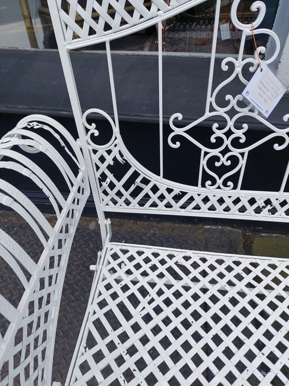 Decorative Cast Metal Two Seater Garden Bench photo 395.0