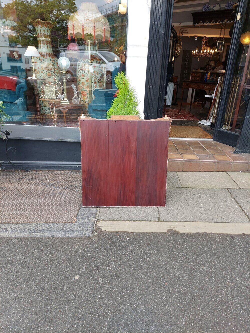 Edwardian Rosewood & Marquetry Over Mantel Mirror photo vinterior