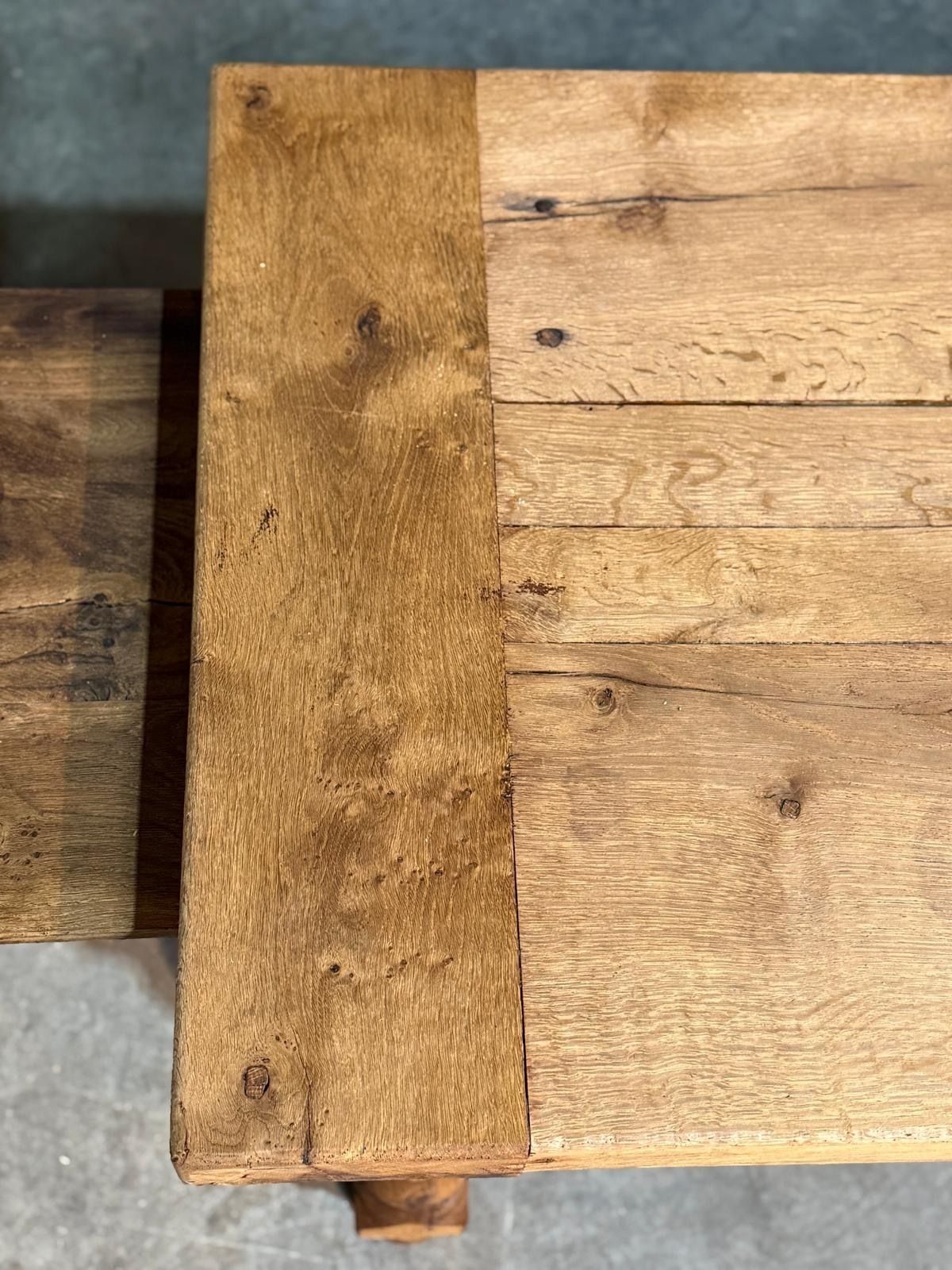 Characterful French Farmhouse Kitchen Dining Table photo vinterior