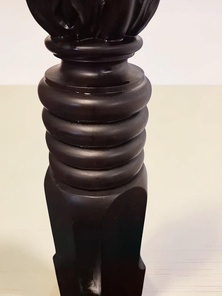 Antique Victorian Mahogany Pedestal Torchere Plant Stand Very Sturdy photo Home Decor
