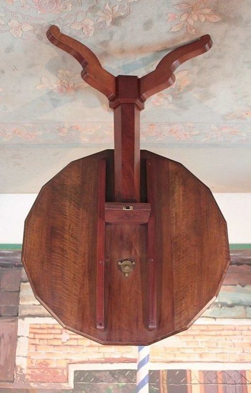 Restoration Pedestal Mahogany 19th photo vintage