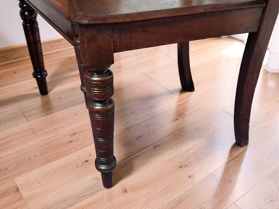 Antique Oak Victorian Hall Chair photo 295.0