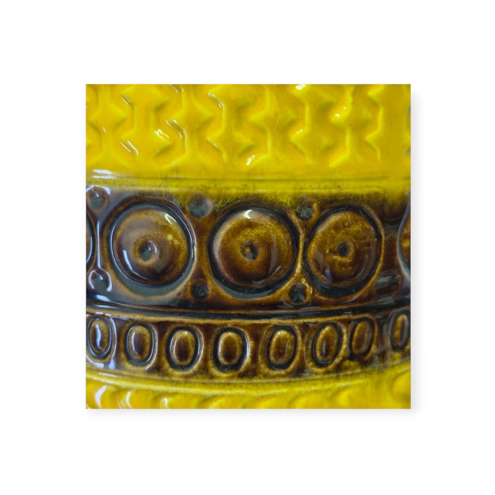 photo for sale West German Pottery Vase, Bay Keramik, Model 9245, Amber & Brown, C.1960s