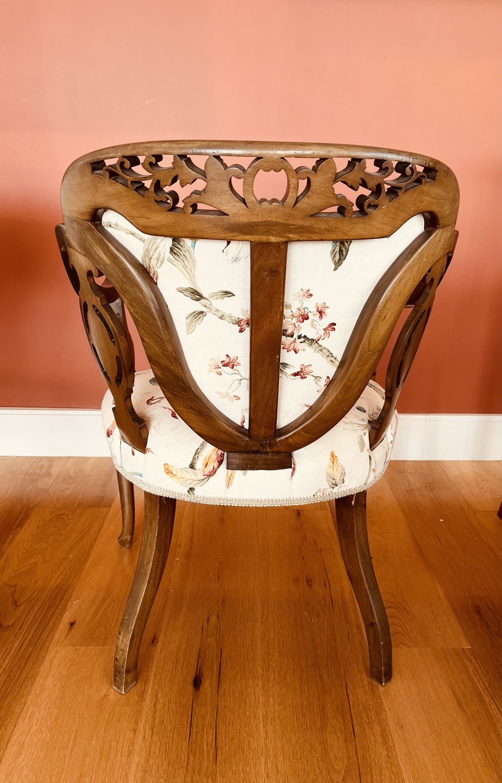 Vintage Chippendale Style Armchair With Decorative Carving photo furniture