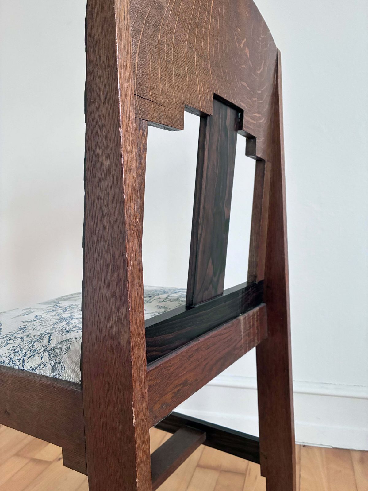 photo for sale A Pair Of Dutch Art Deco Amsterdam School Chairs 1920s
