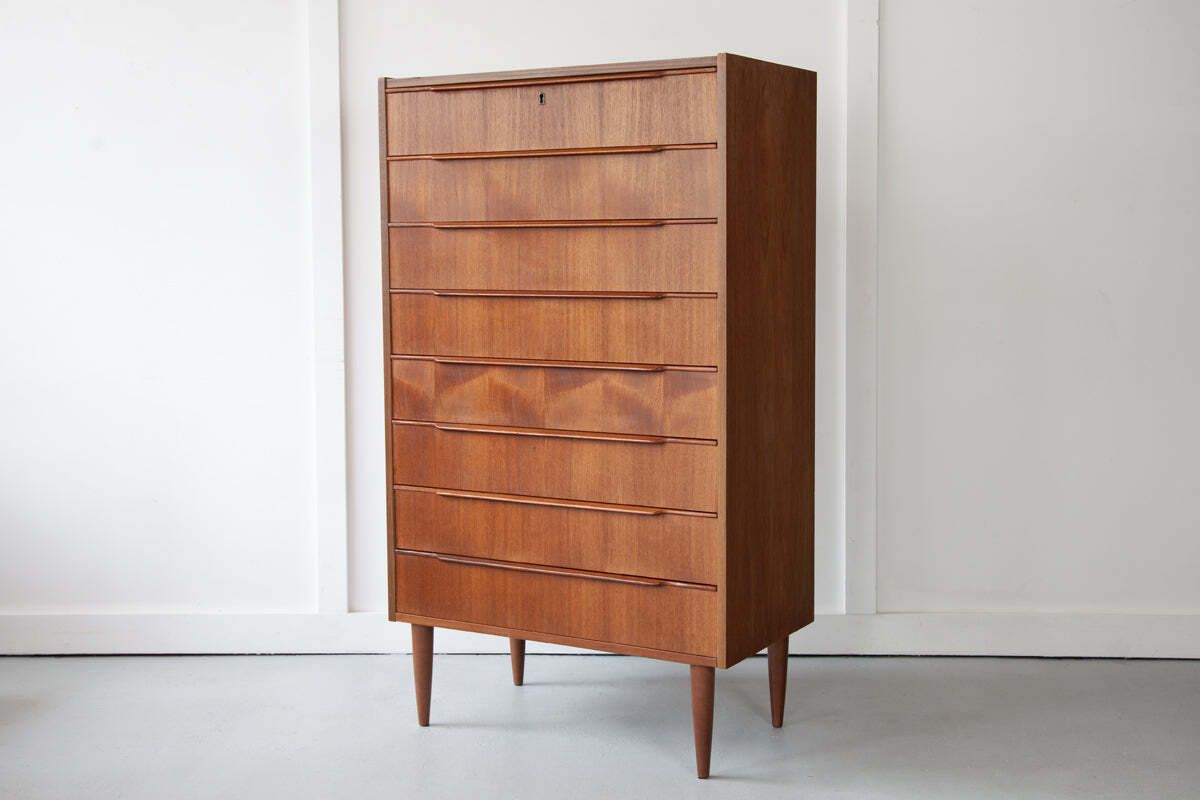 Teak Tallboy By Steens, Denmark