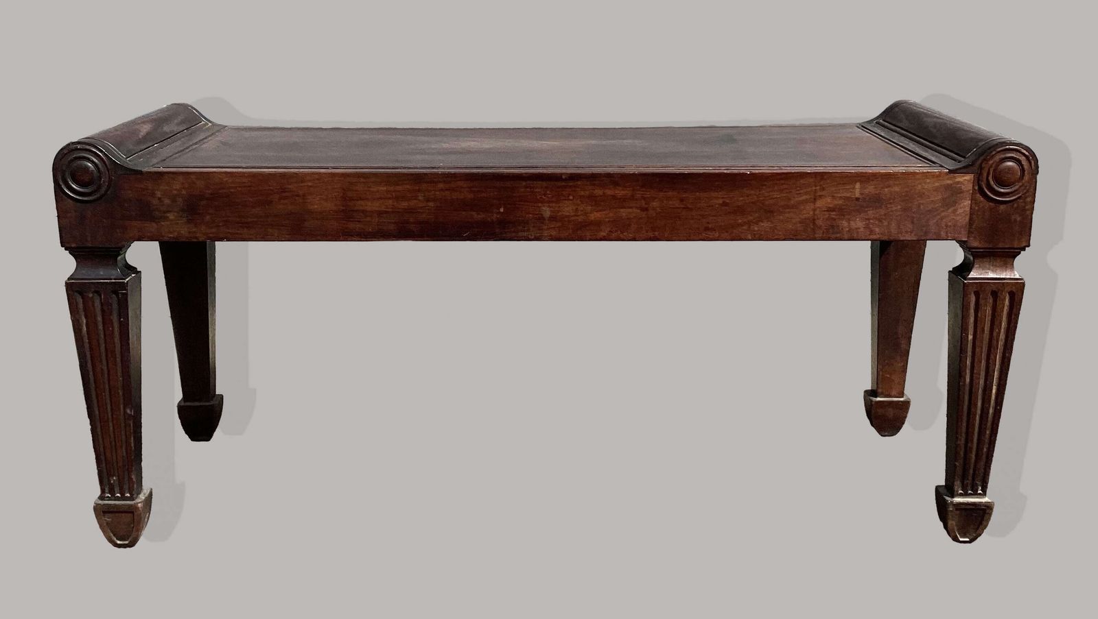 photo furniture Iconic Regency Mahogany Hall Bench / Seat, Attributed To Marsh And Tatham
