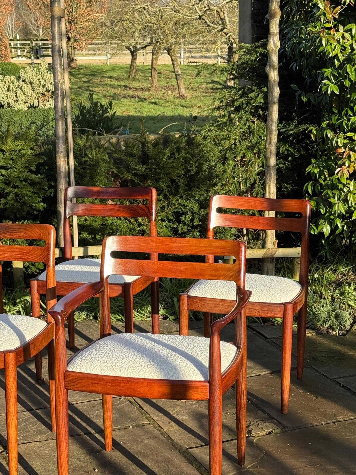 Mid Century Danish Rosewood Dining Chairs By H W Klein For Bramin Danish 1960 photo 5050.0
