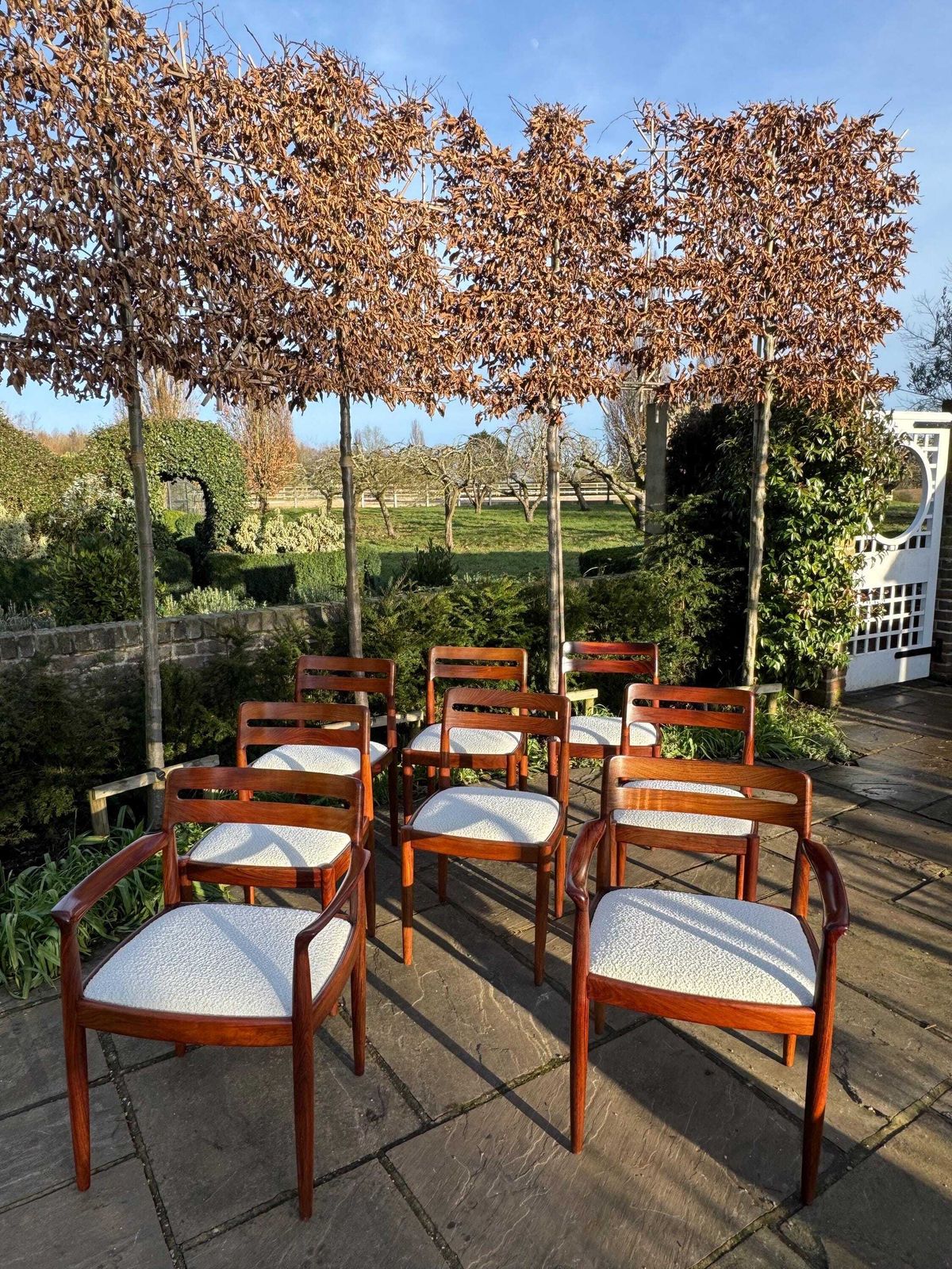 photo furniture Mid Century Danish Rosewood Dining Chairs By H W Klein For Bramin Danish 1960