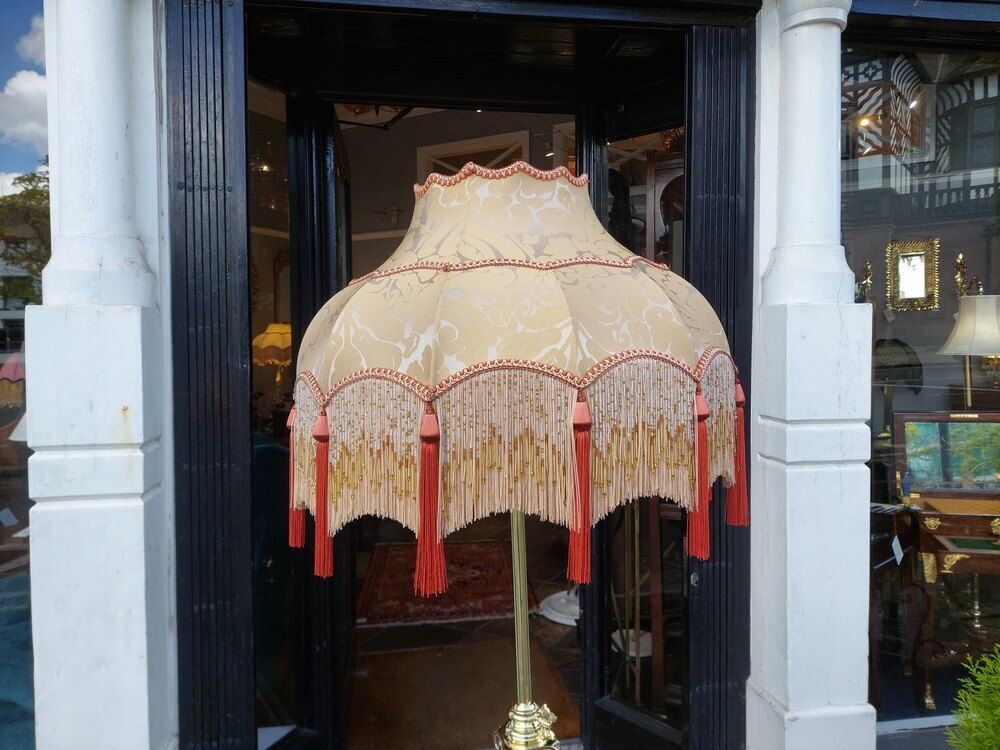 Victorian Neoclassical Brass Lamp Standard photo furniture