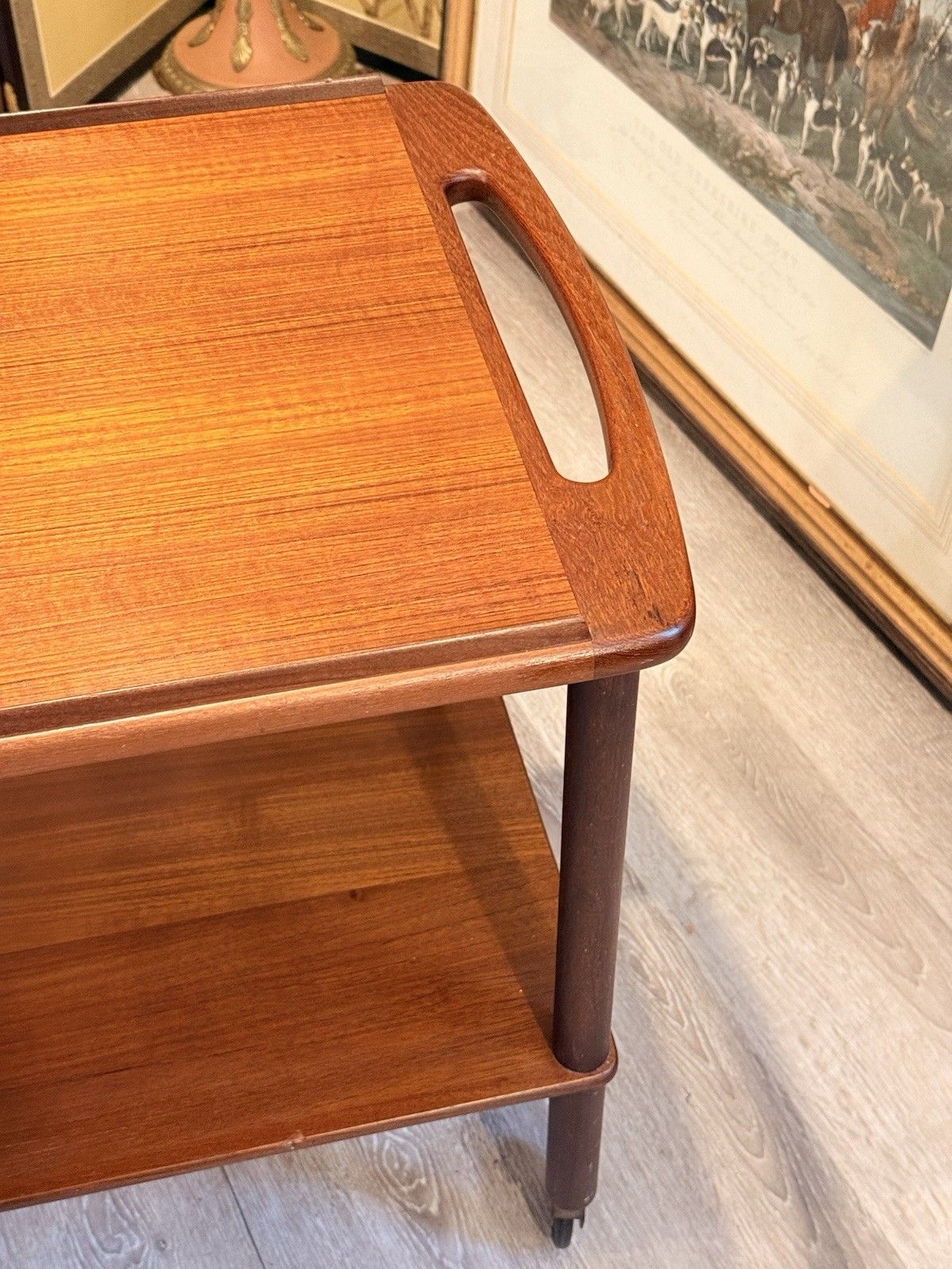 Bowa Denmark Teak Drinks Trolley 1960s Danish Mcm Bar Cart photo buy