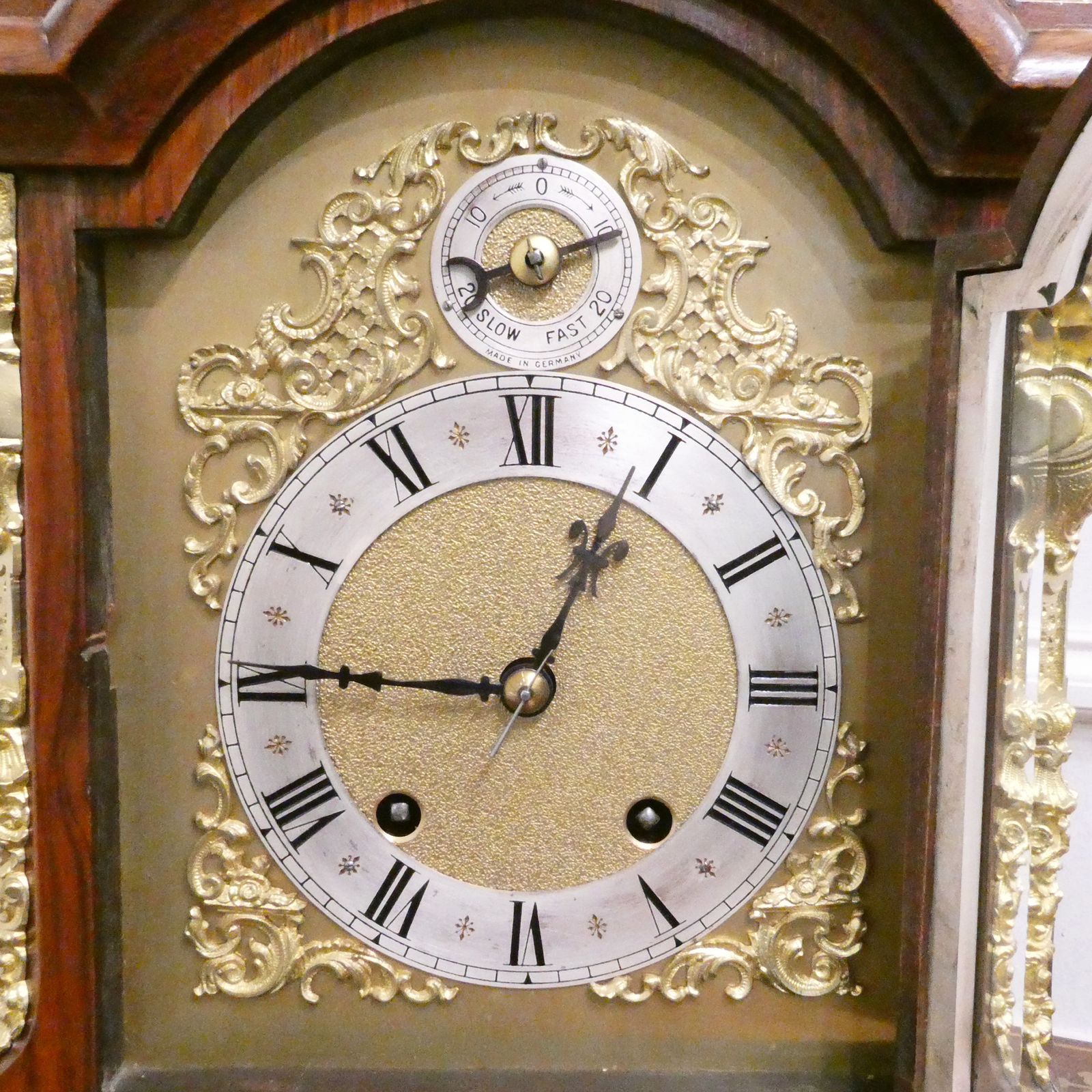 German 19th Century Walnut Ting Tang Striking Bracket Clock By Schneckenburger photo for sale
