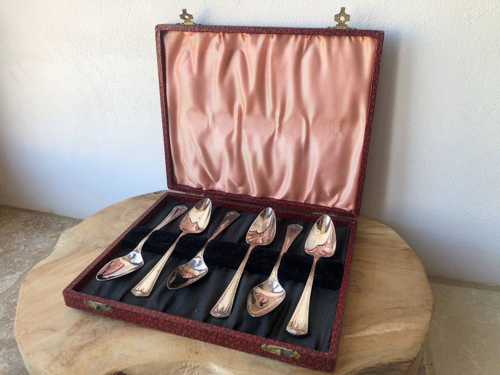 Ensemble de cuillères vintage, EPNS, 6 cuillères