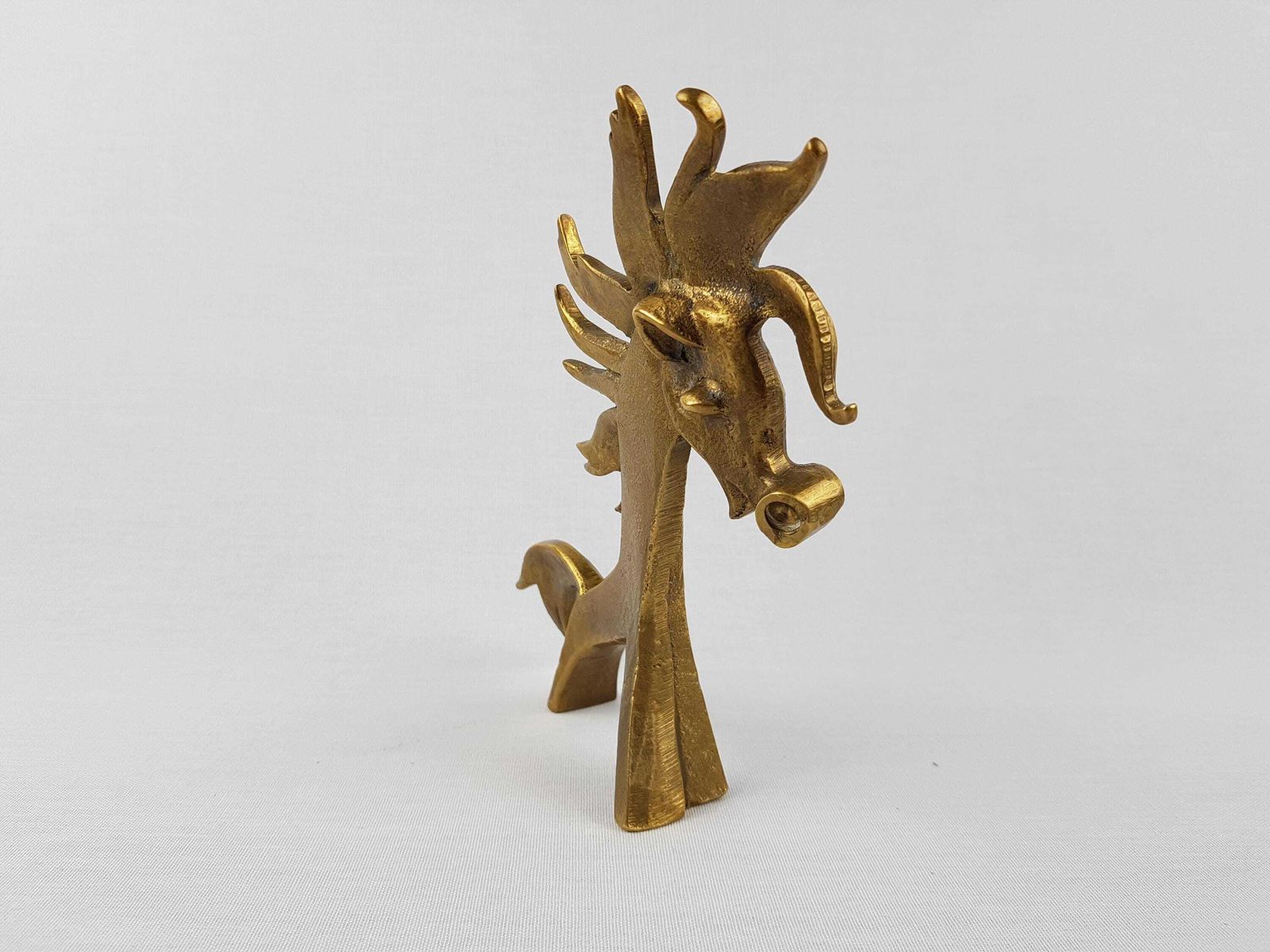 Vintage Walter Bosse Brass Horse For Hertha Baller Austrian Mid Century Design 1950s 60s photo for sale