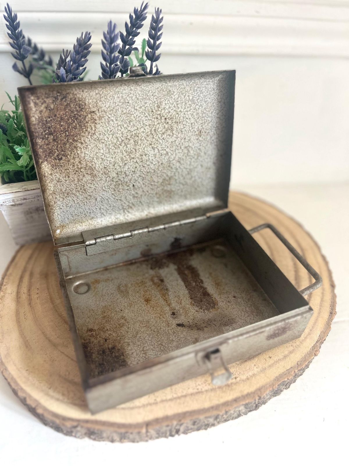 Vintage French Metal First Aid Box: Travel Kit, 1980s photo for sale