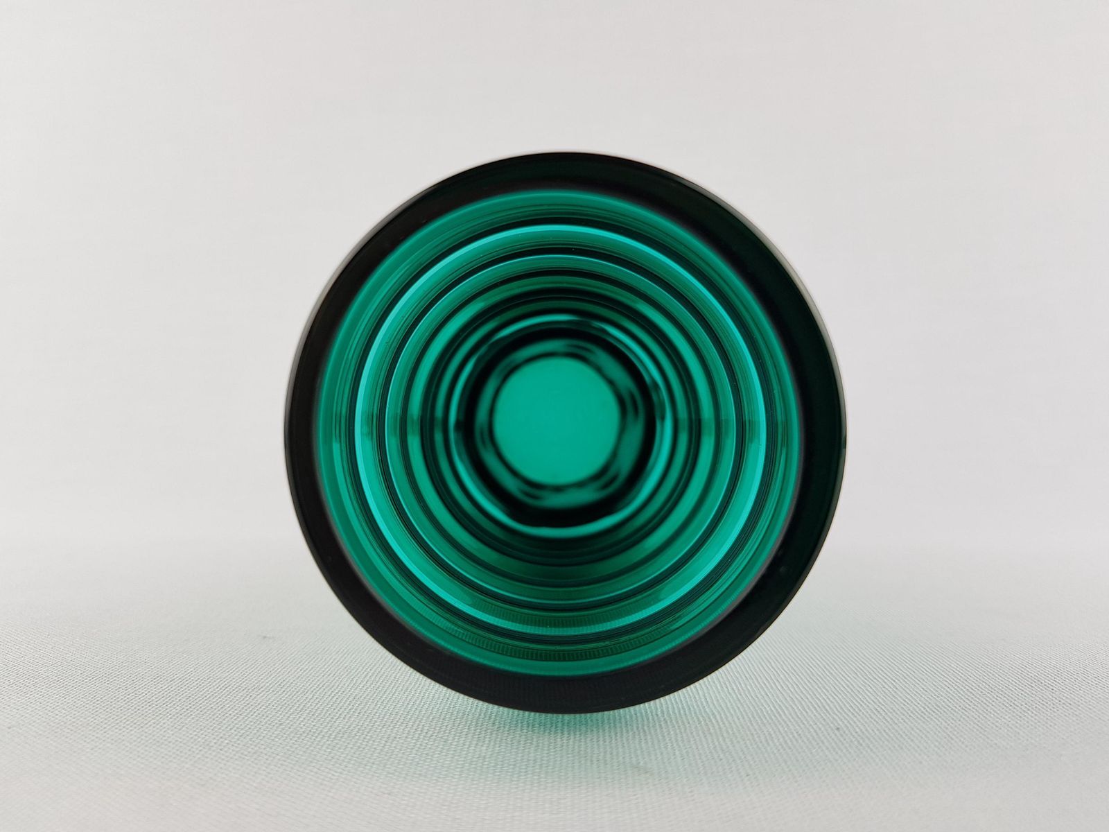 Vintage Raak Glass Amsterdam Green Vase With Copper Base By Nanny Still 1967 photo buy