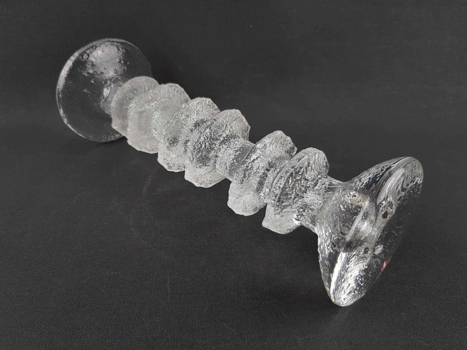 Vintage Iittala Glass Candleholder 6 Rings Festivo By Timo Sarpaneva Signed Finland 1967 photo Home Decor