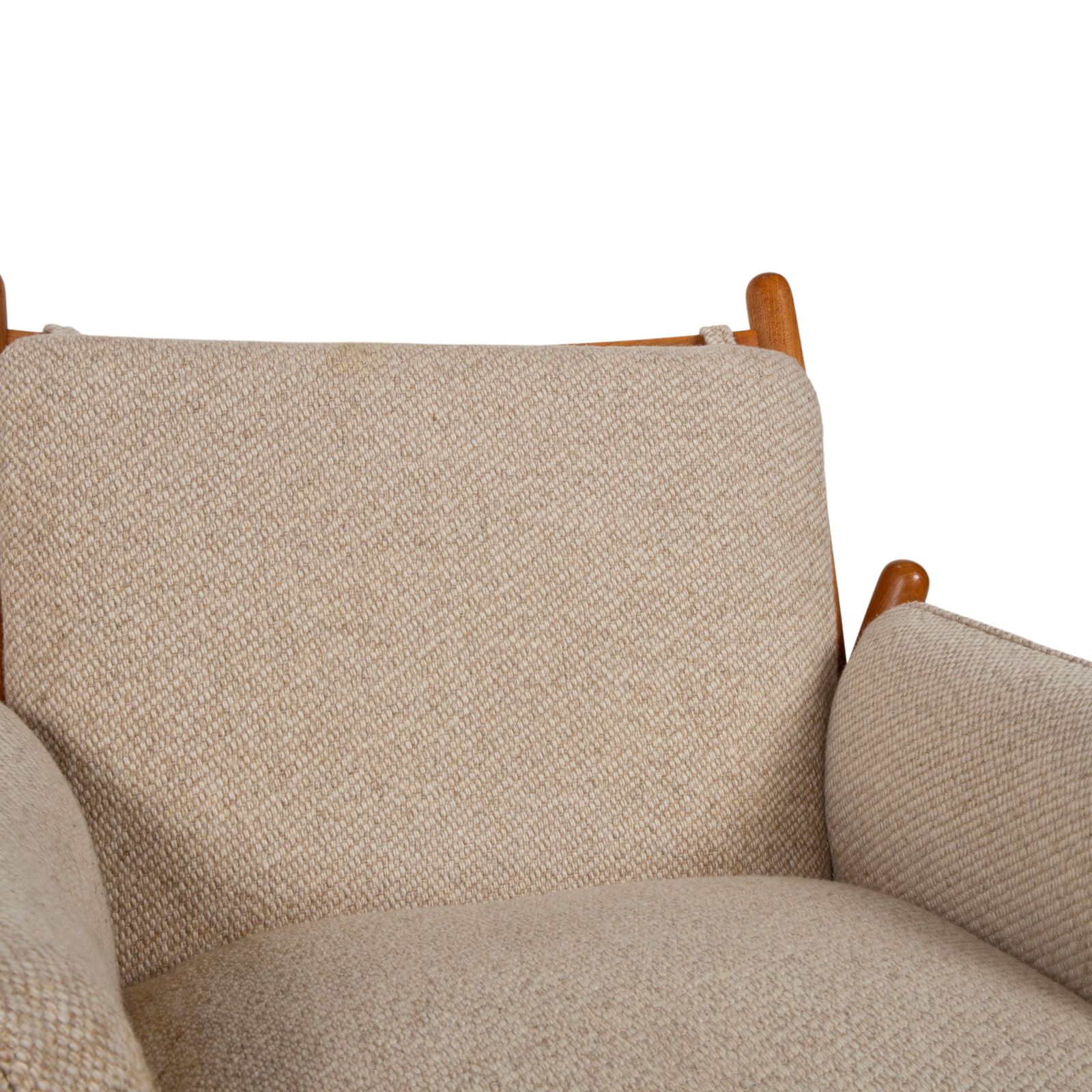 Fauteuil CFC Silkeborg Genius en teck, revêtement en tissu gris (Pondus 5), par Illum Wikkelsø, 1975, Mid-Century danois photo Mobilier
