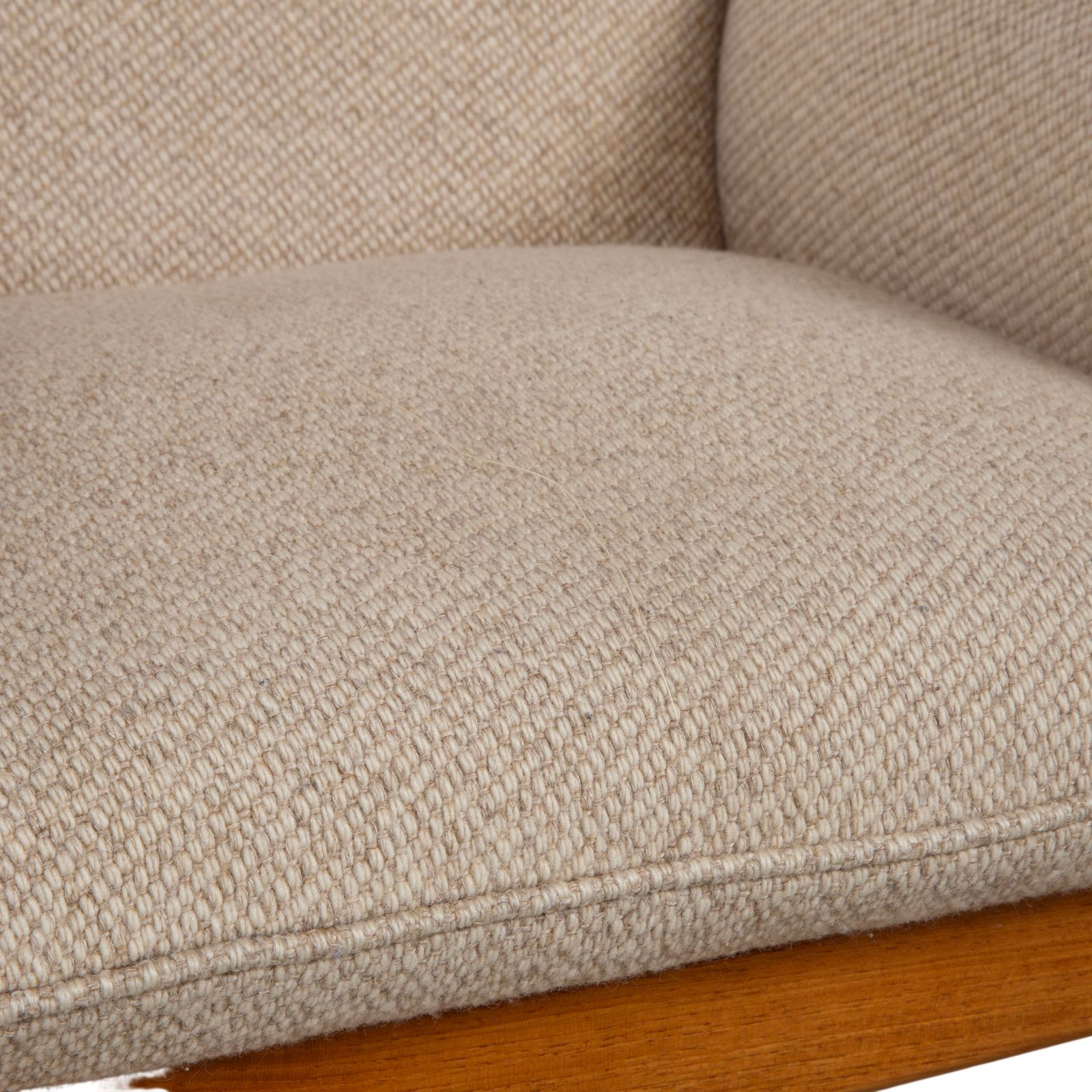Fauteuil CFC Silkeborg Genius en teck, revêtement en tissu gris (Pondus 5), par Illum Wikkelsø, 1975, Mid-Century danois photo 1899.0