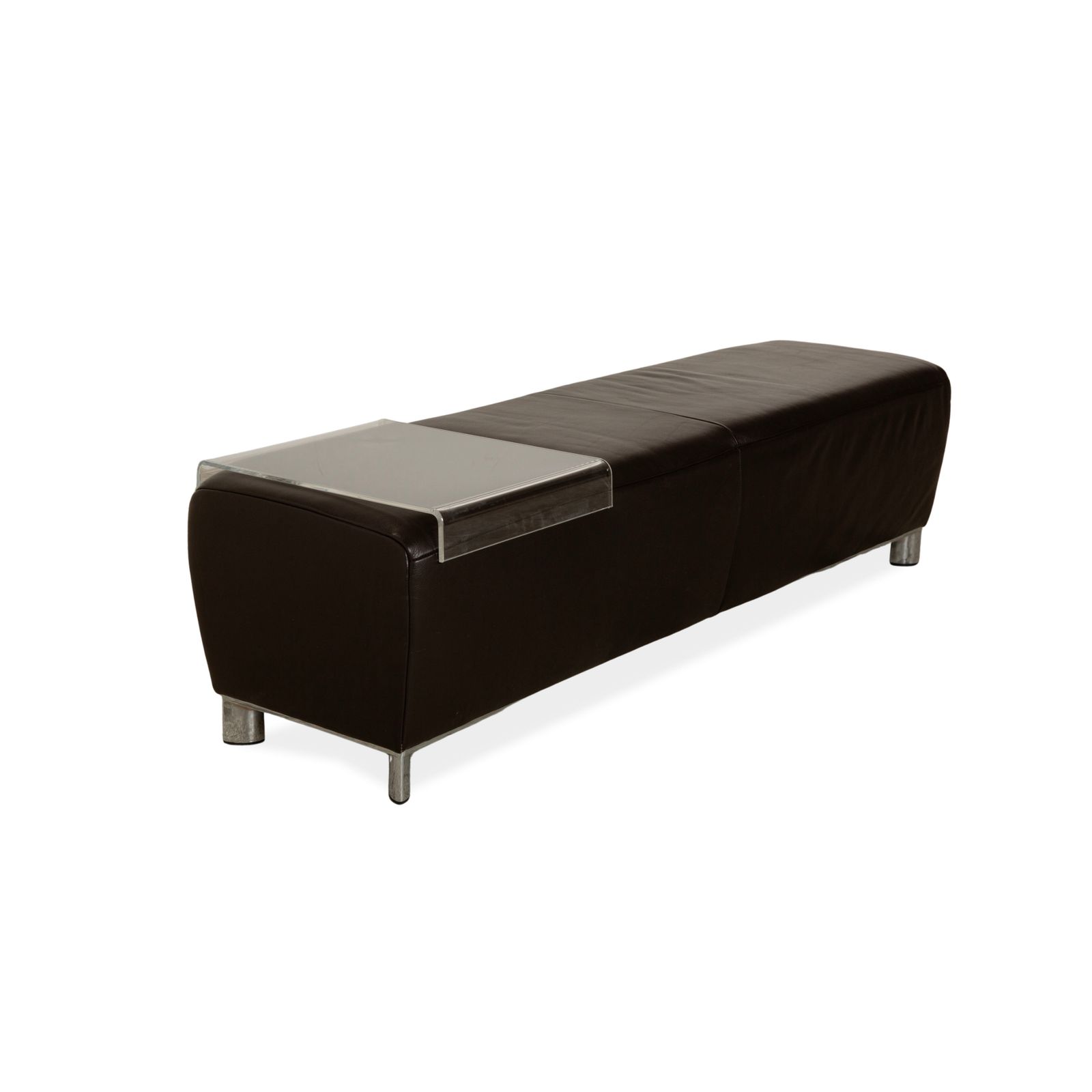 Koinor Volare Leather Stool Brown photo for sale