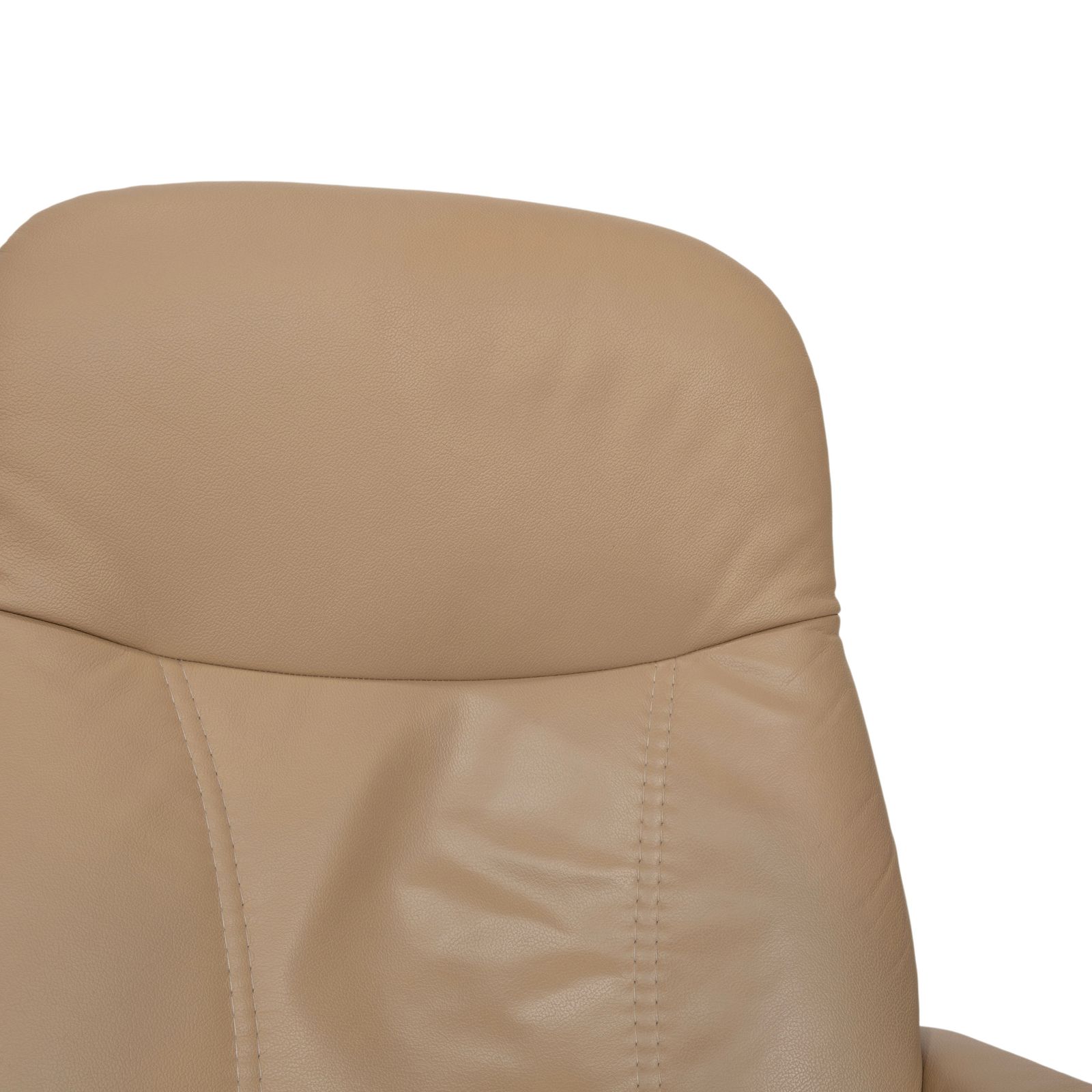 Mobilier Fauteuil Stressless Consul en cuir beige, avec fonction inclinable manuelle photo