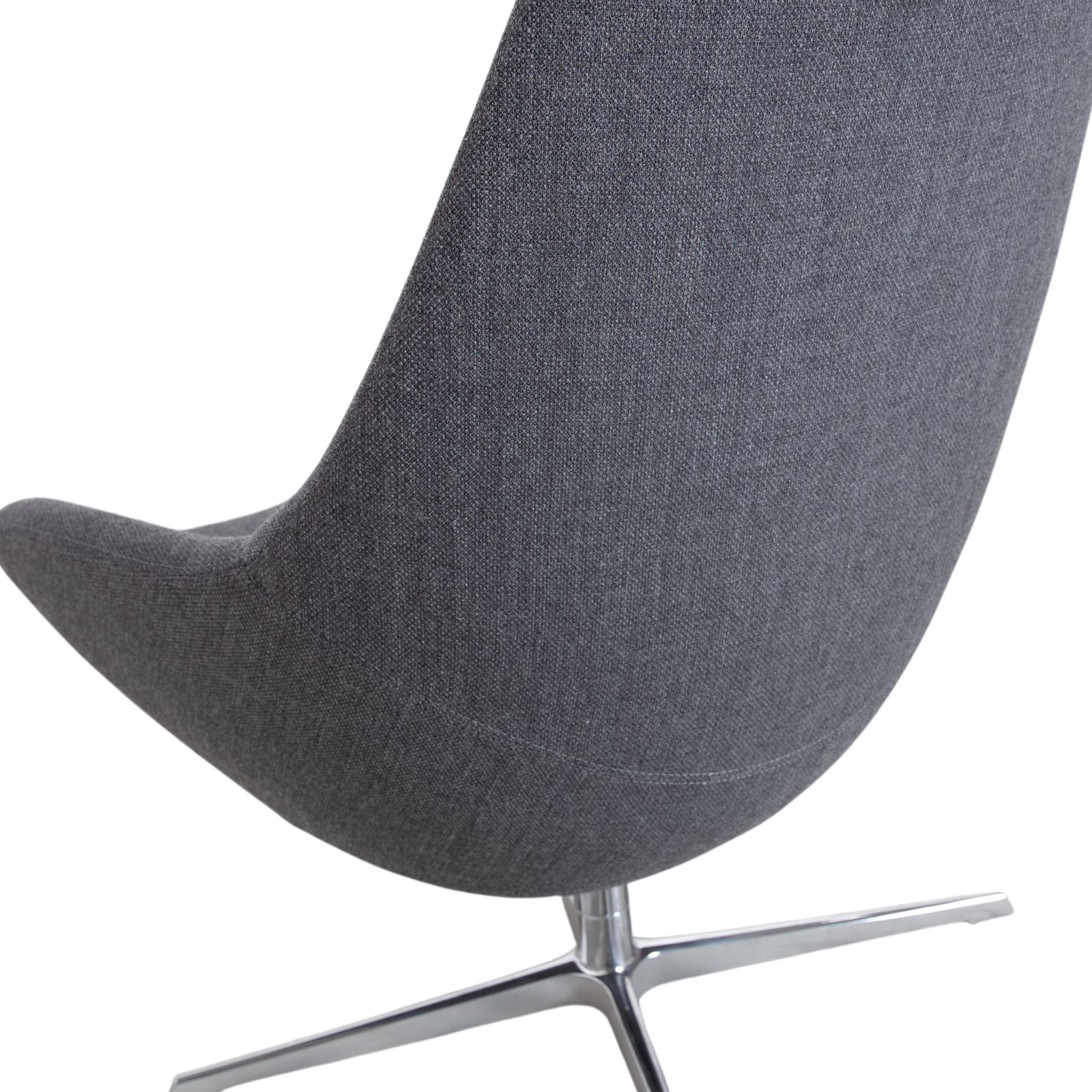photo furniture Varier Cocoon Fabric Armchair Set door Thomas Pedersen, grijs chroom